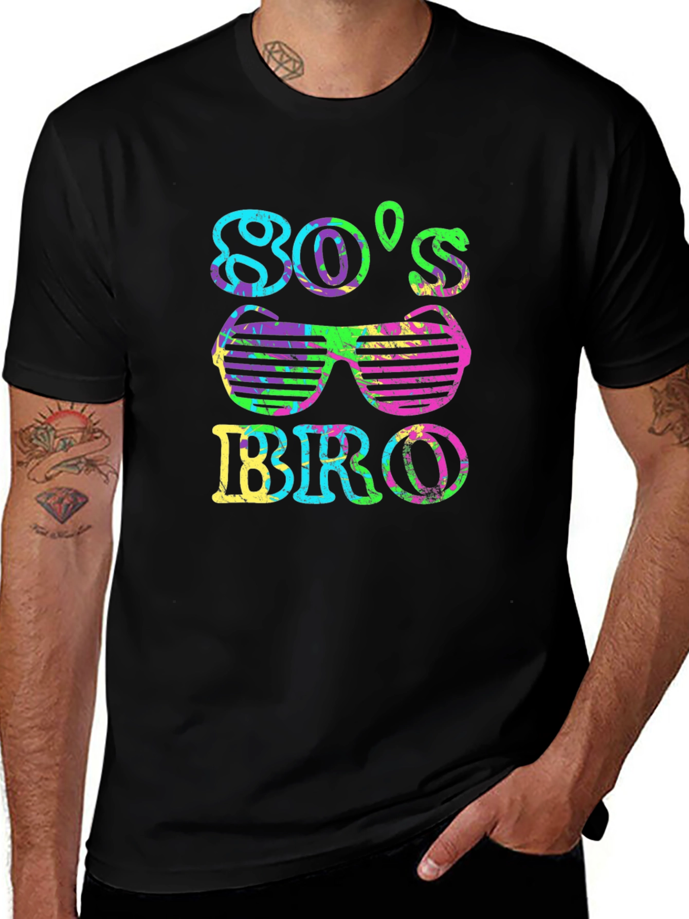 80's Bro Graphic Tee - Retro Party Vibes