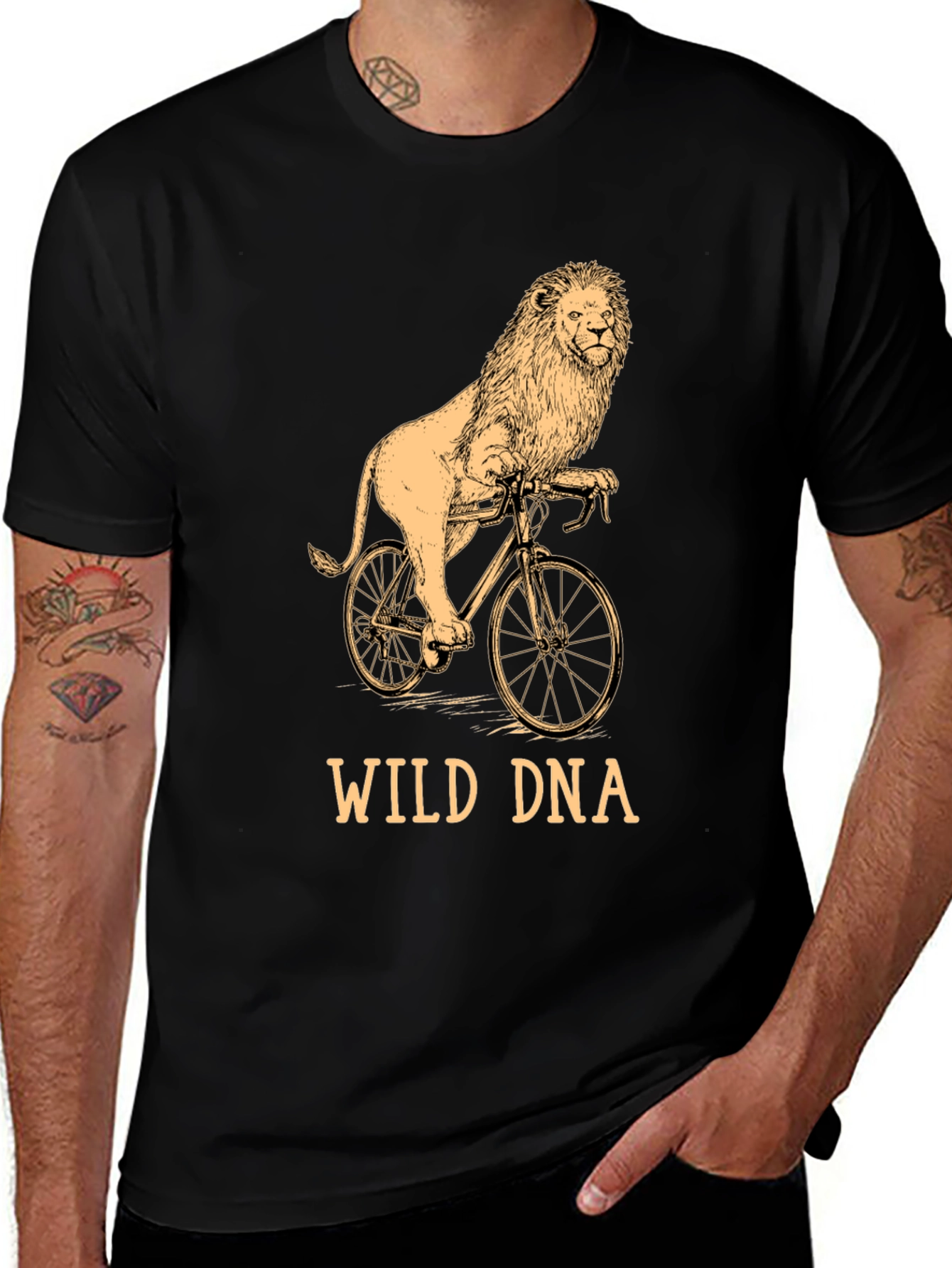 Variant 9 of Wild DNA Lion Cycling T-Shirt