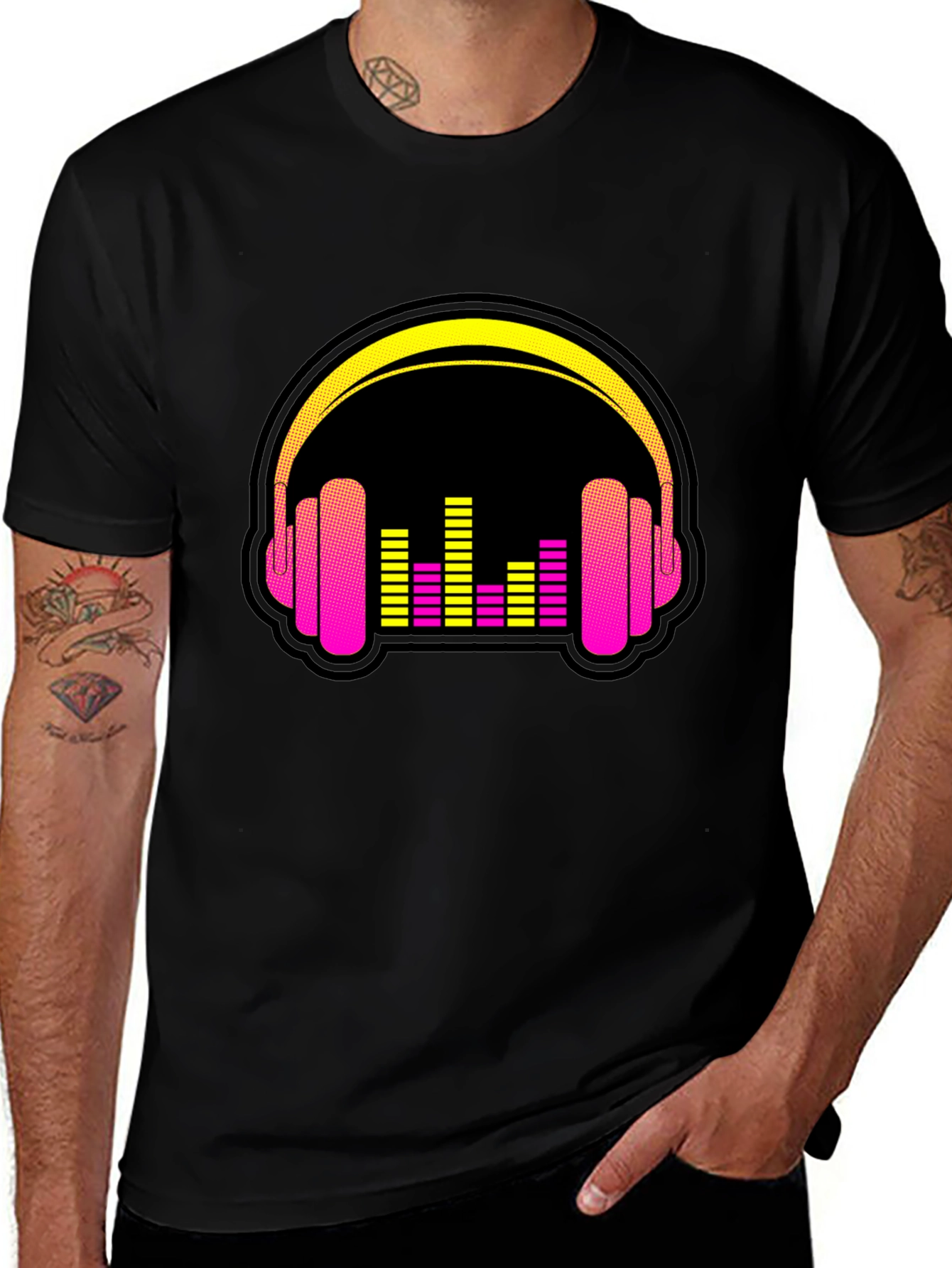 Variant 3 of Retro Headphones Graphic Tee