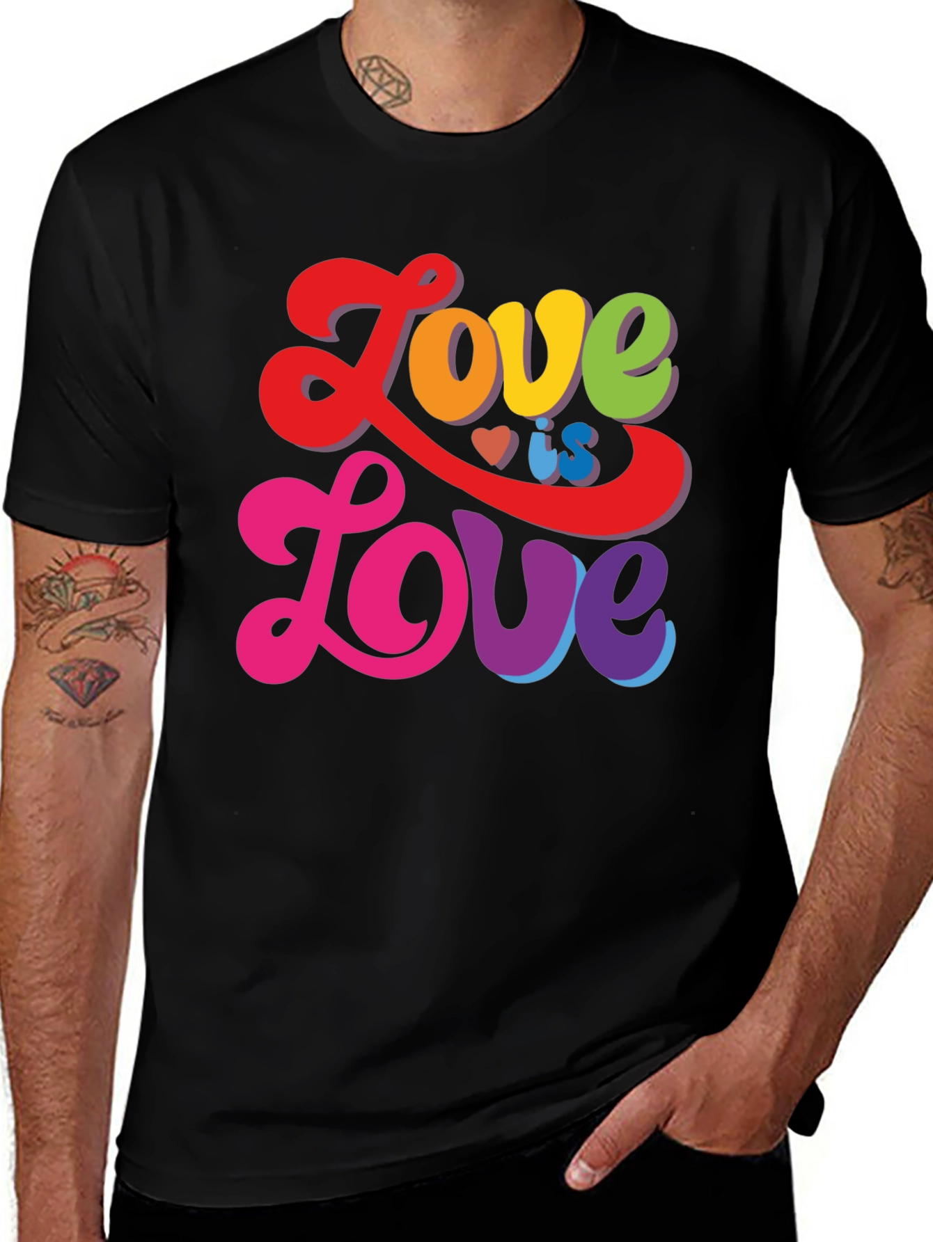 Love is Love Rainbow Graphic Tee
