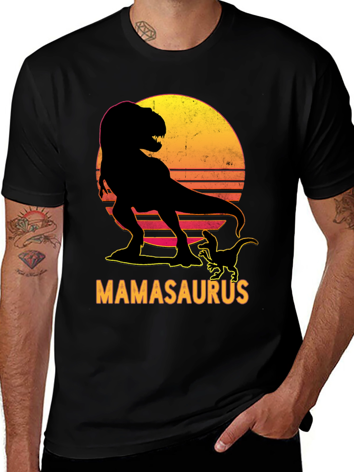 Mamasaurus T-Rex Dinosaur Graphic Tee