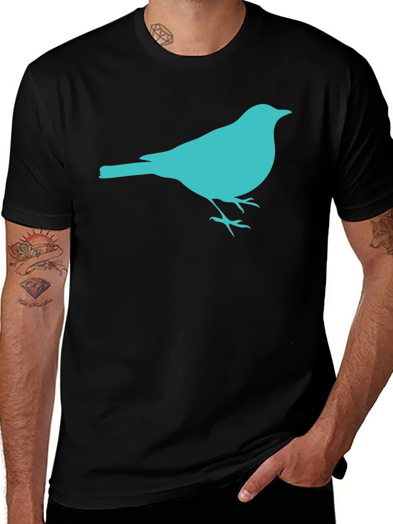 Variant 14 of Bird Graphic T-Shirt - Casual Style