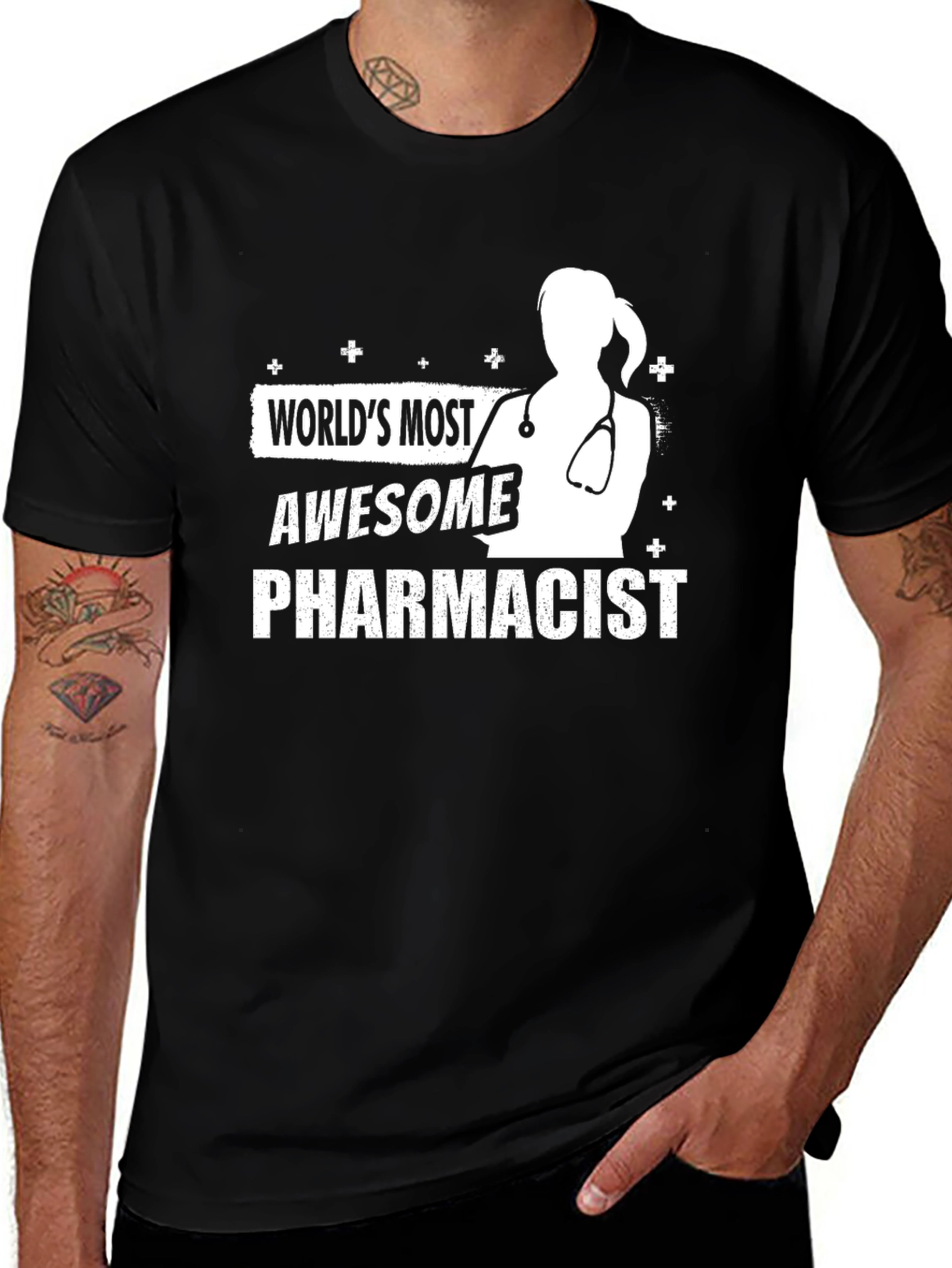 Variant 28 of World's Most Awesome Pharmacist T-Shirt