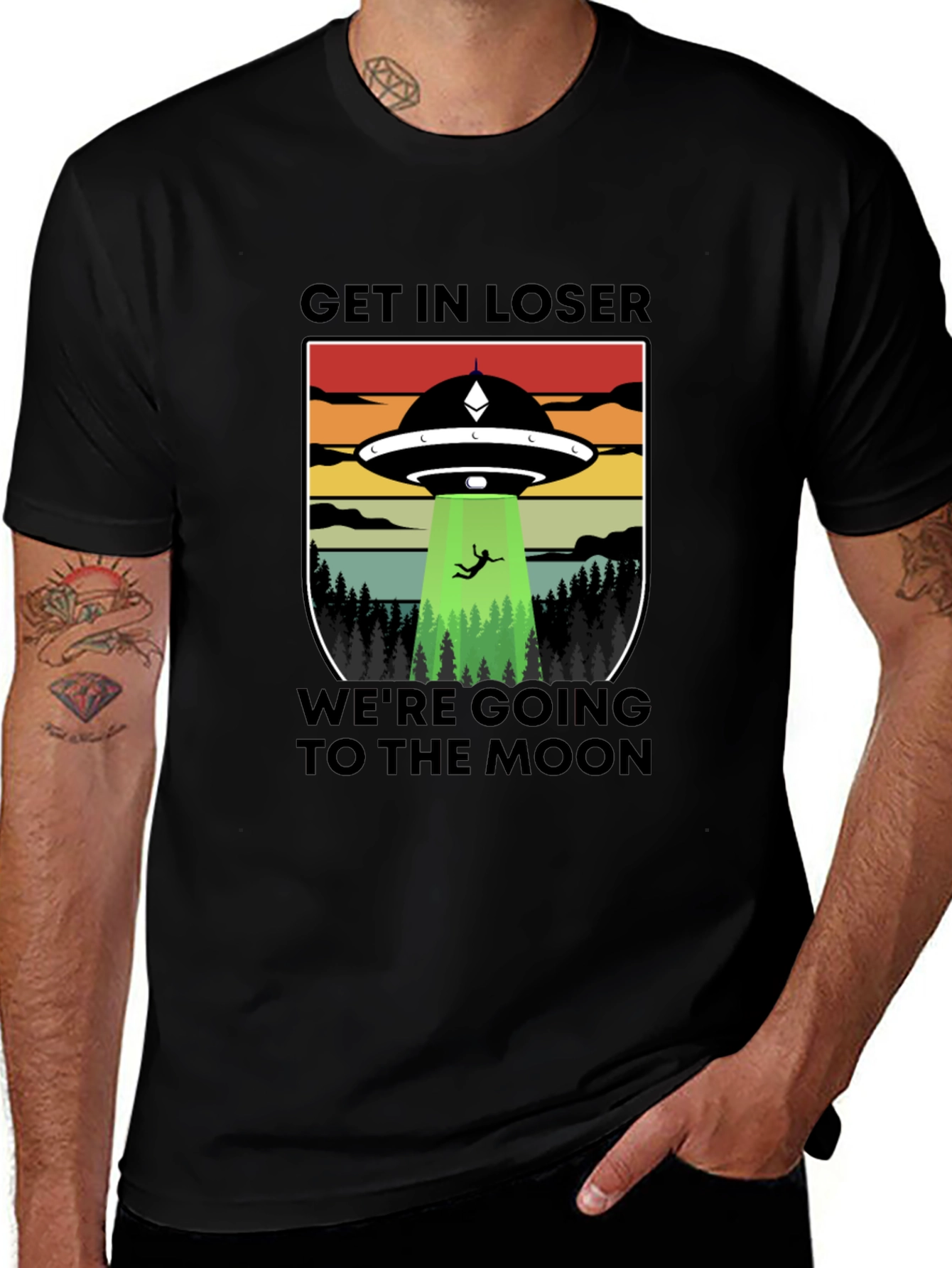 Variant 27 of Get In Loser, We're Going to the Moon T-Shirt