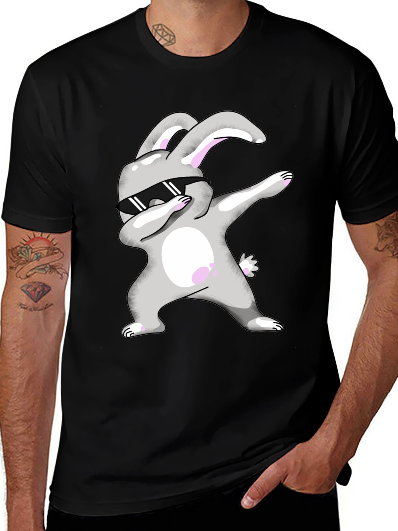 Dabbing Easter Bunny T-Shirt - Cool & Festive!