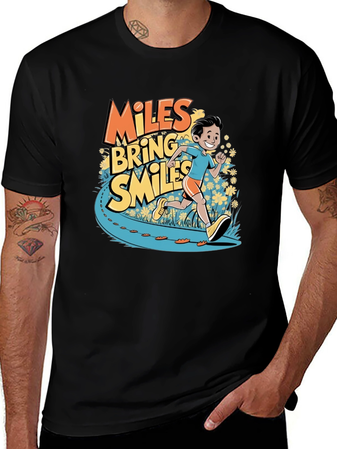 Miles Bring Smiles Graphic T-Shirt