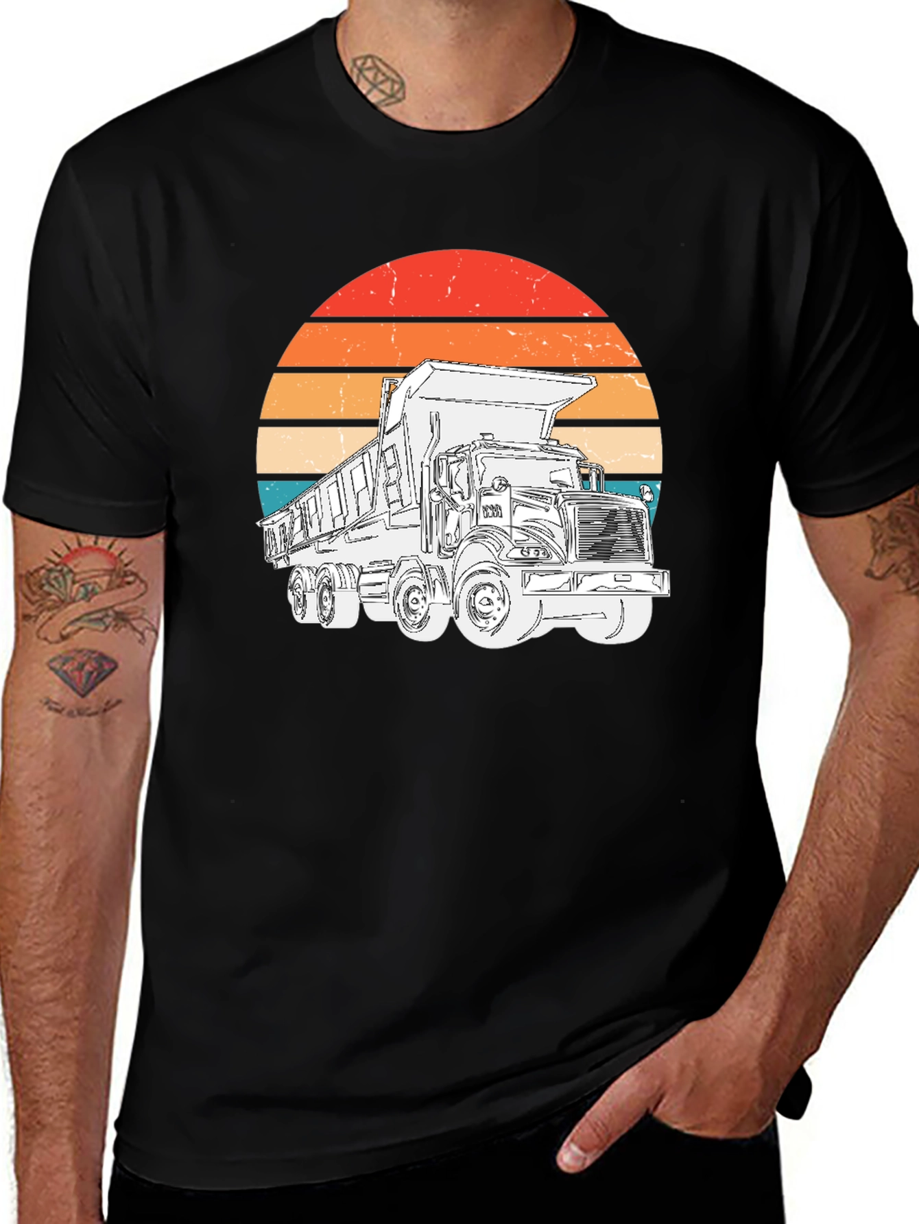 Variant 14 of Retro Dump Truck Graphic T-Shirt