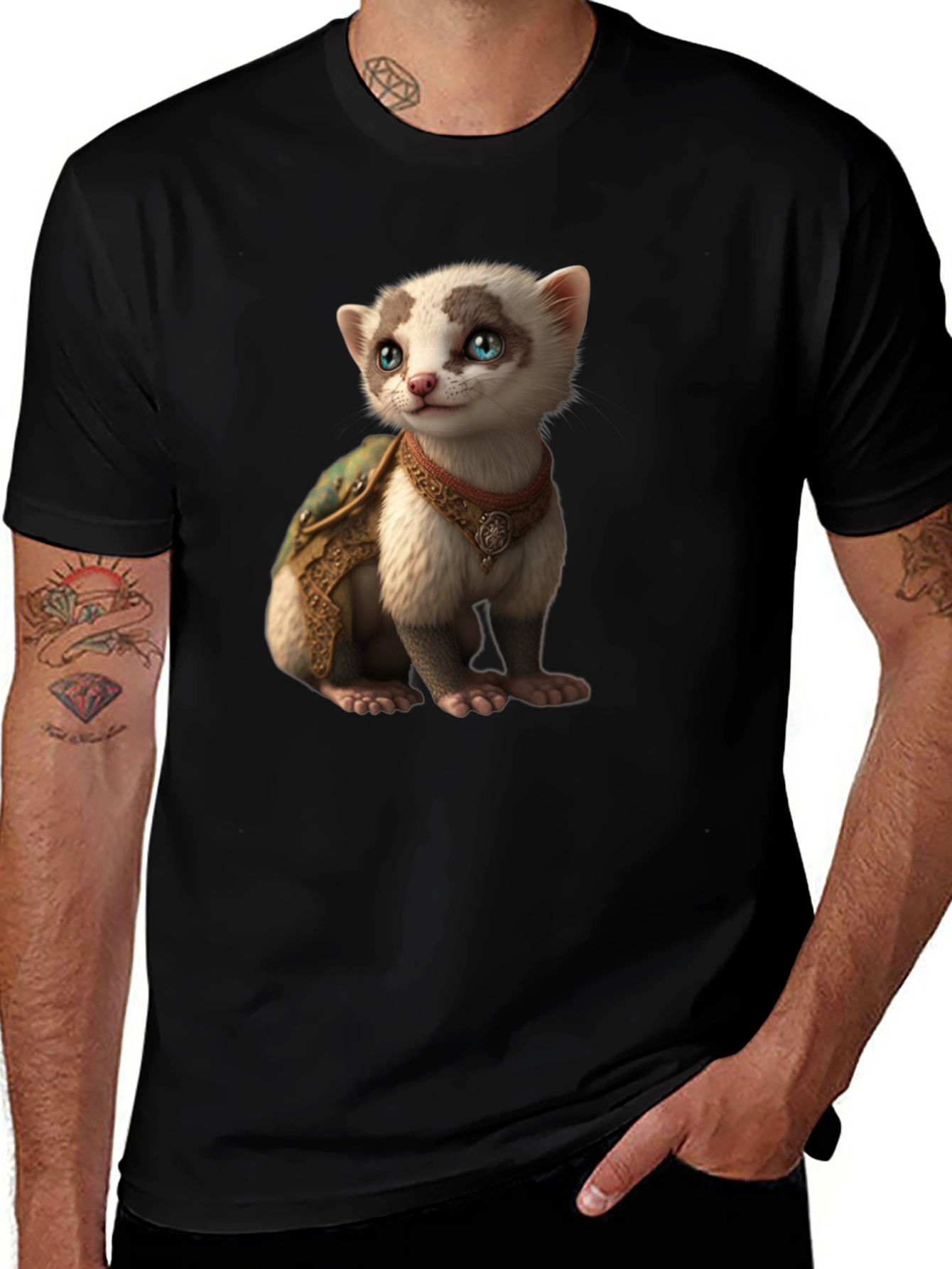 Variant 27 of Ferret Knight T-Shirt