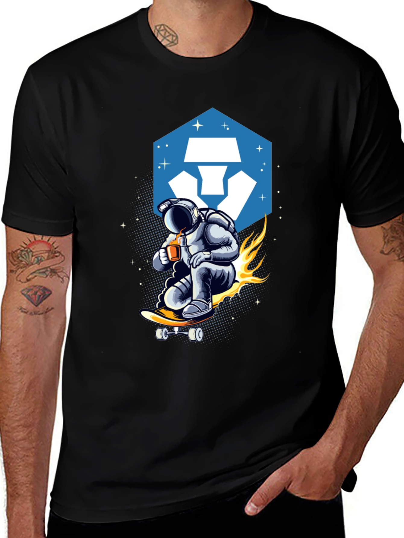 Astronaut Skateboard T-Shirt