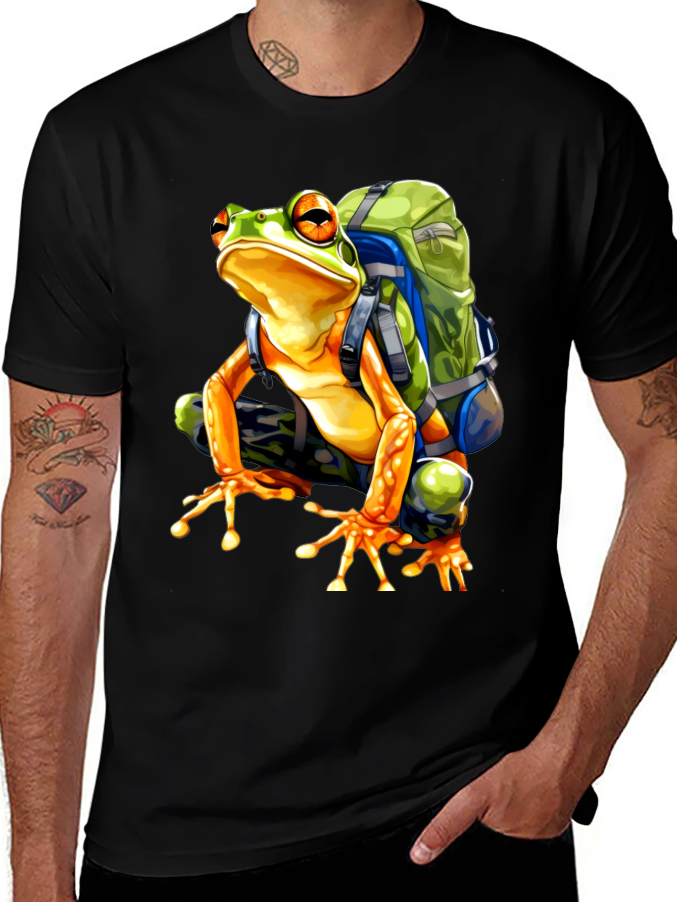 Variant 18 of Hiking Frog Graphic Tee