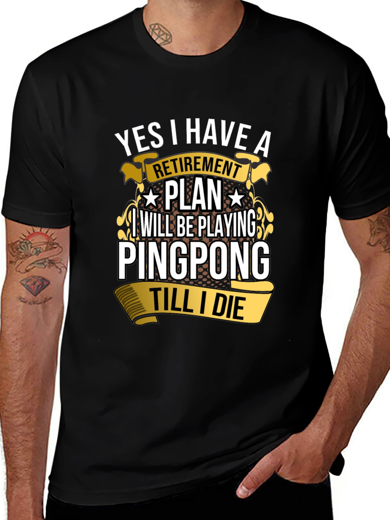 Ping Pong Retirement Plan Graphic Tee