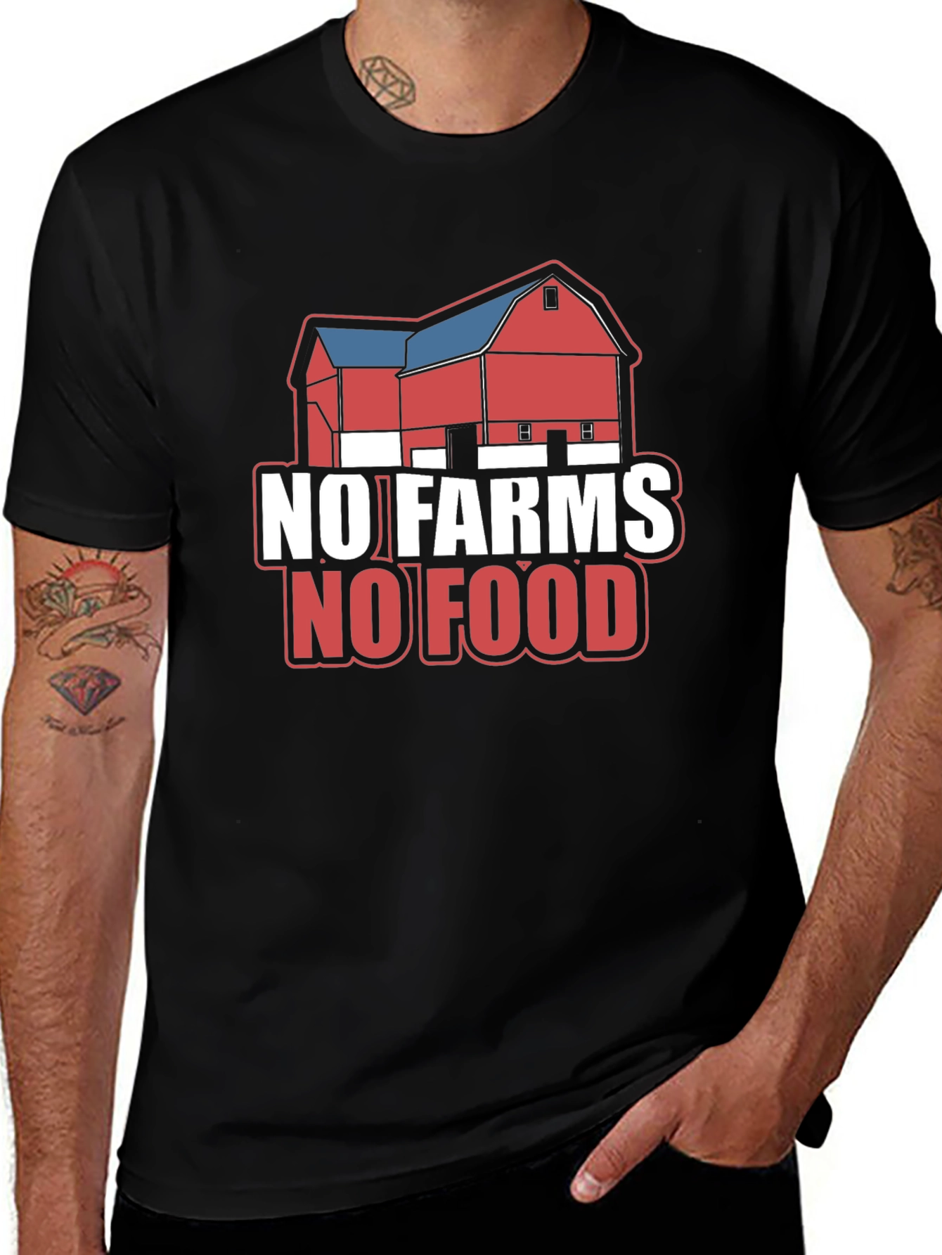 No Farms No Food Graphic Tee