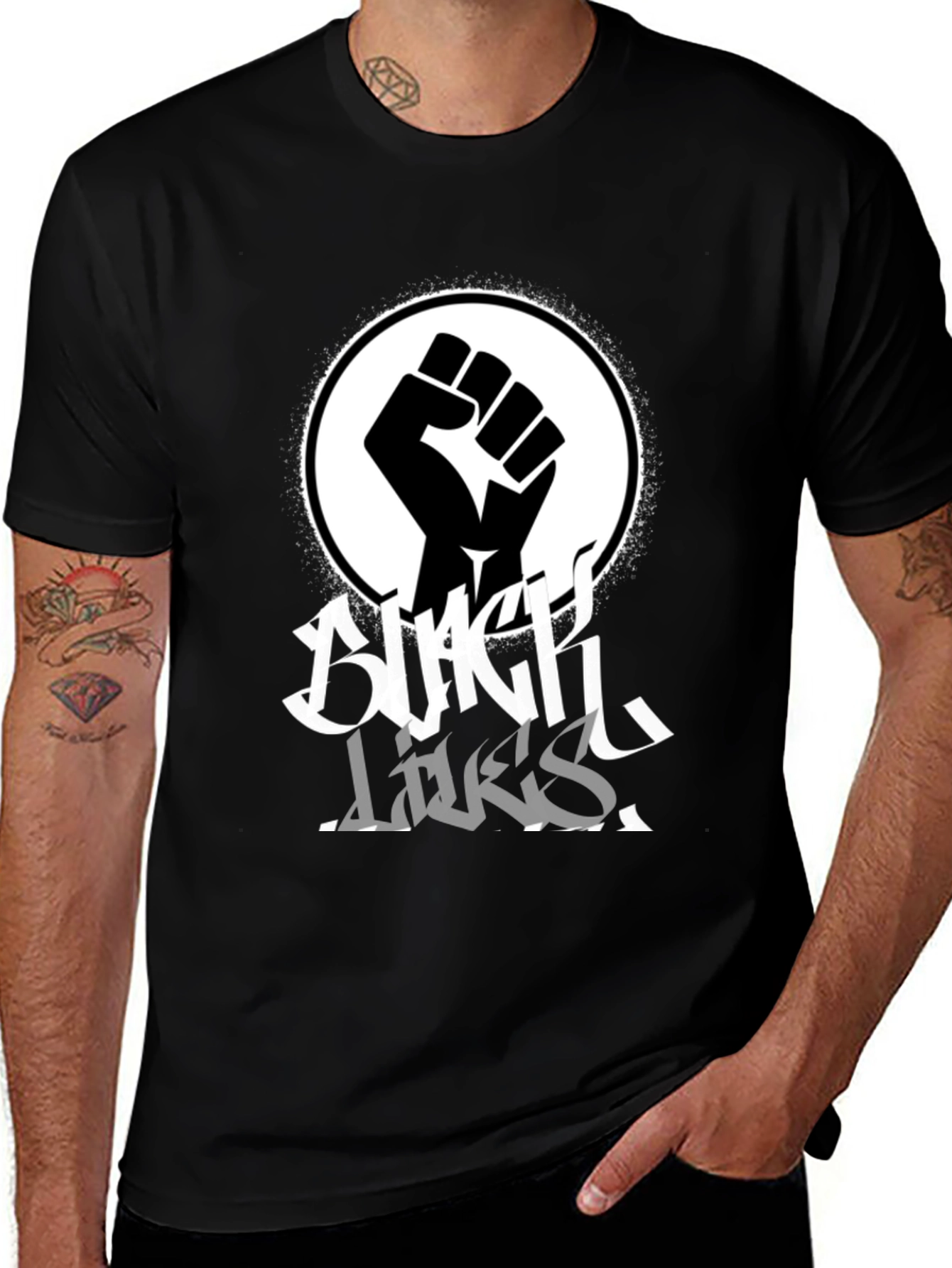 Variant 15 of Black Lives Fist Tee - Unisex Activist Shirt