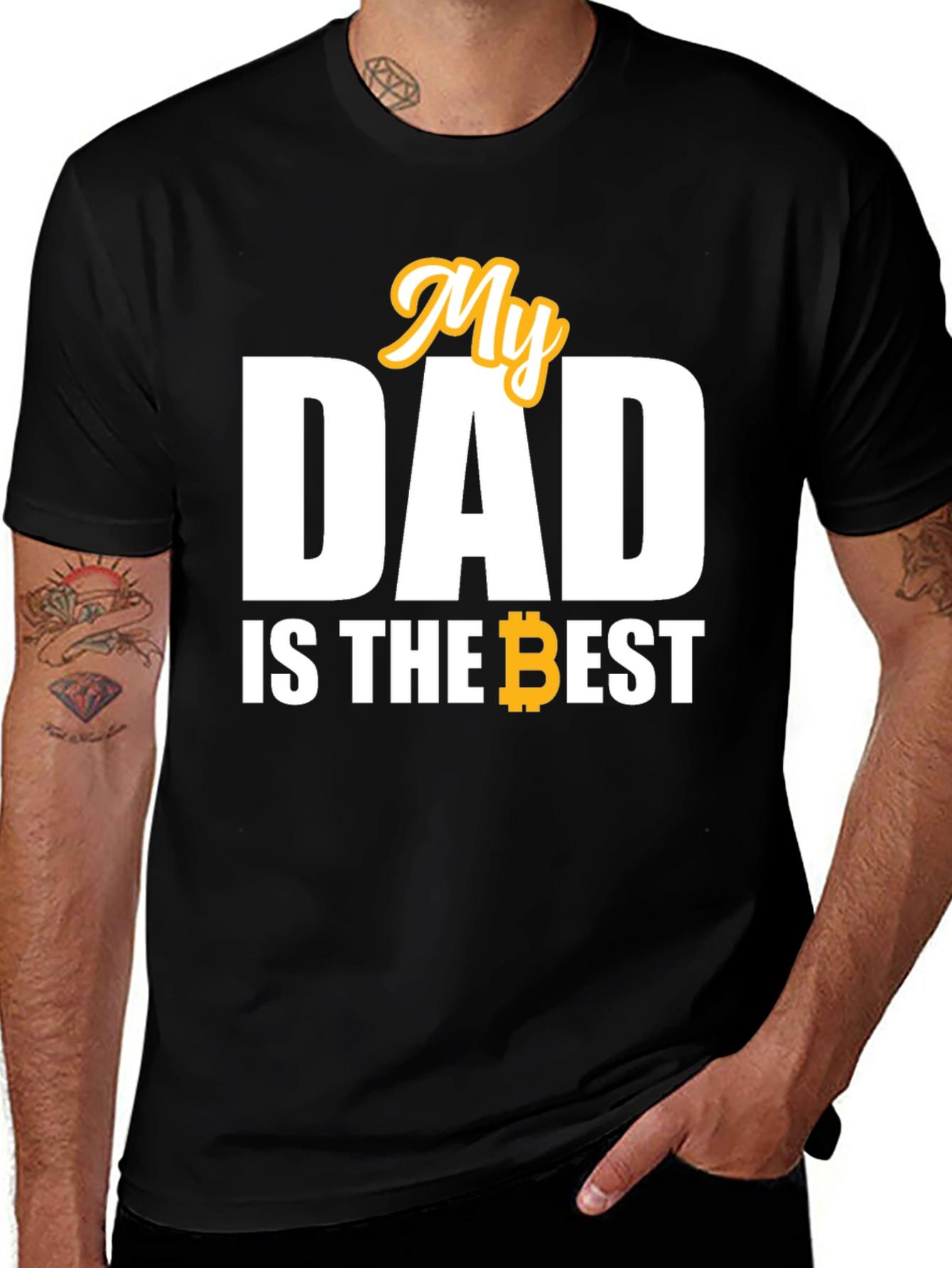 Variant 5 of My Dad is the Best Bitcoin T-Shirt