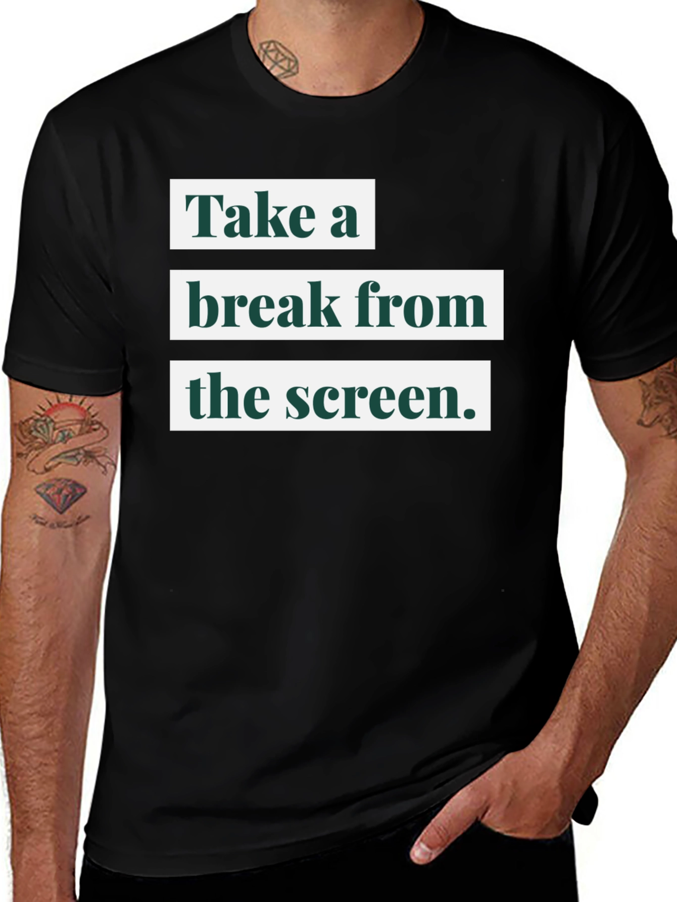 Variant 15 of Take a Break T-Shirt - Screen Detox Tee