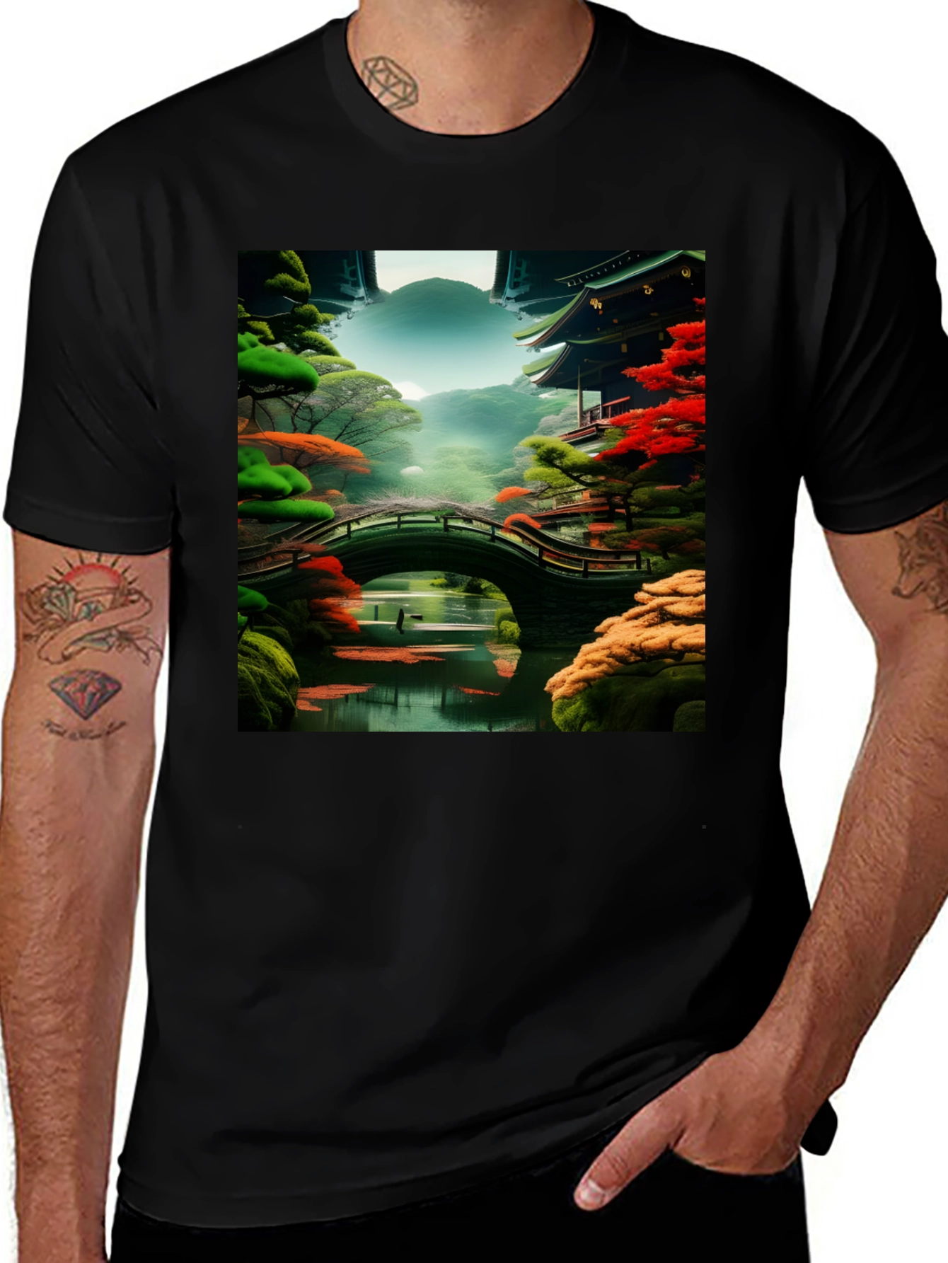 Zen Garden T-Shirt: Japanese Landscape Tee