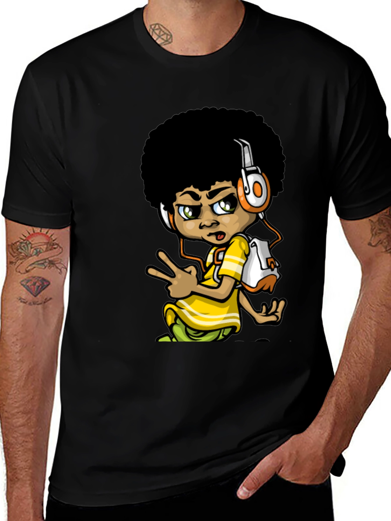 Variant 5 of Cool Cartoon Boy Graphic Print T-Shirt