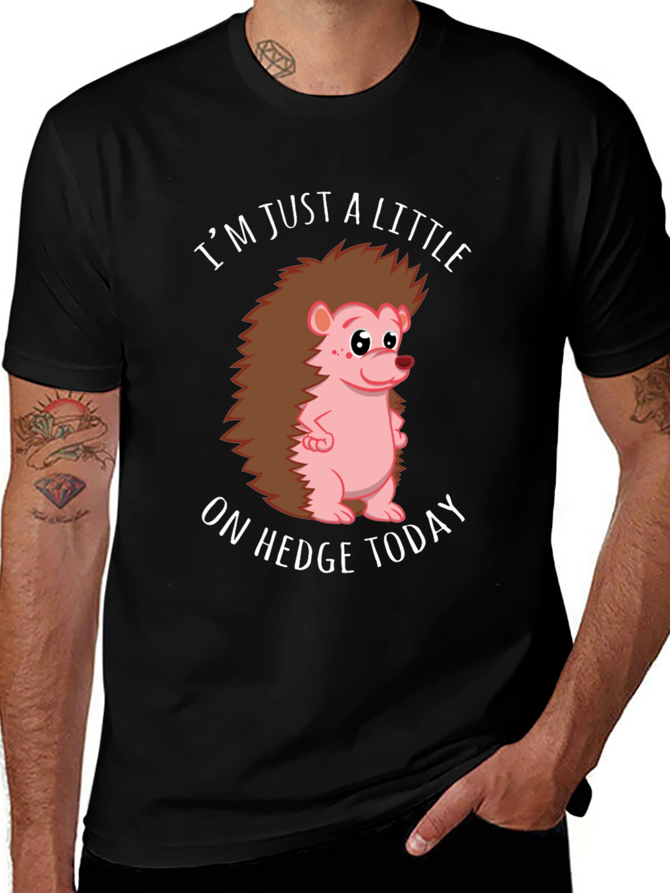 Variant 6 of Funny Hedgehog T-Shirt - I'm Just A Little On Hedge Today