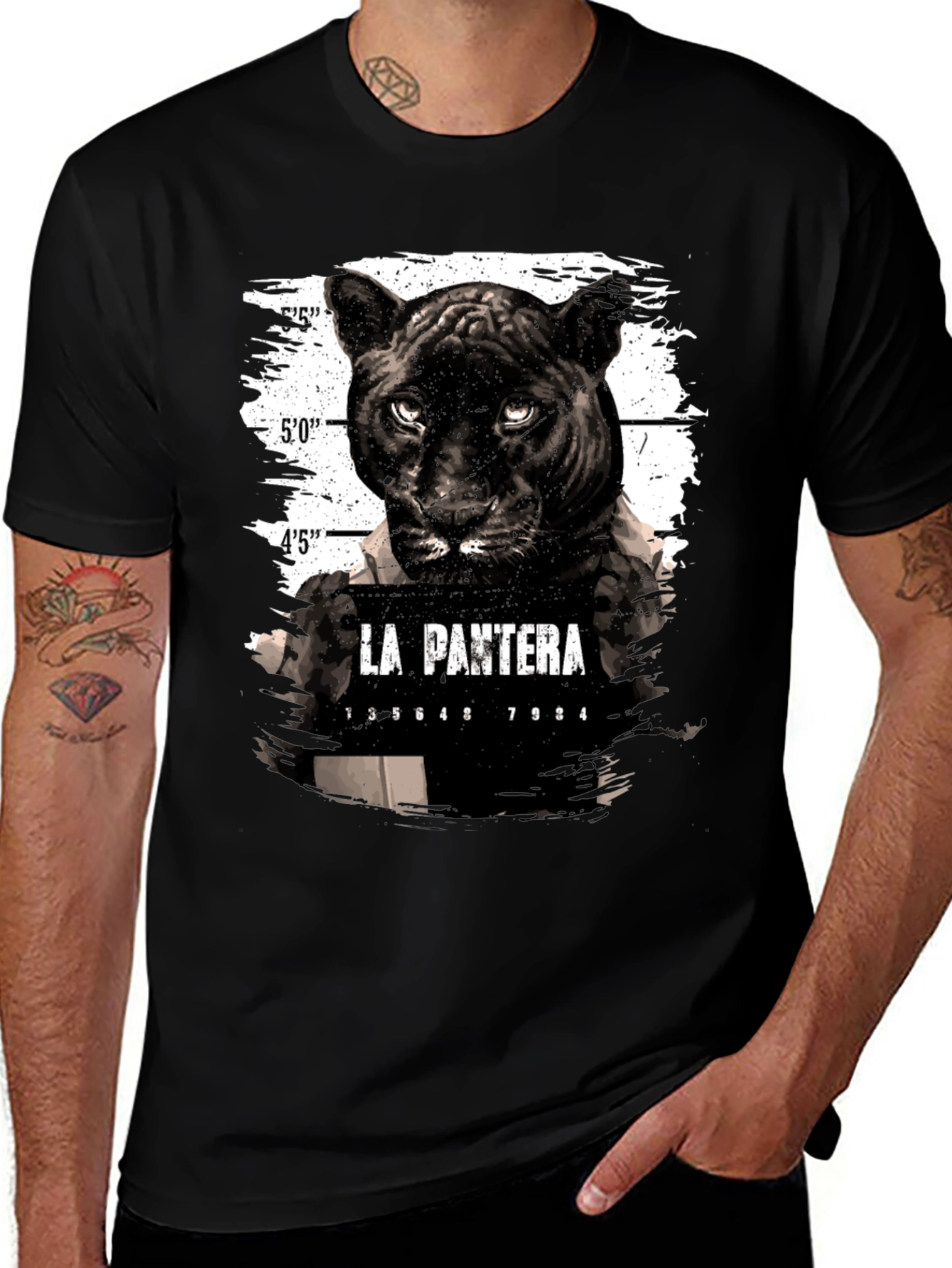 Variant 4 of Black Panther Graphic T-Shirt - La Pantera