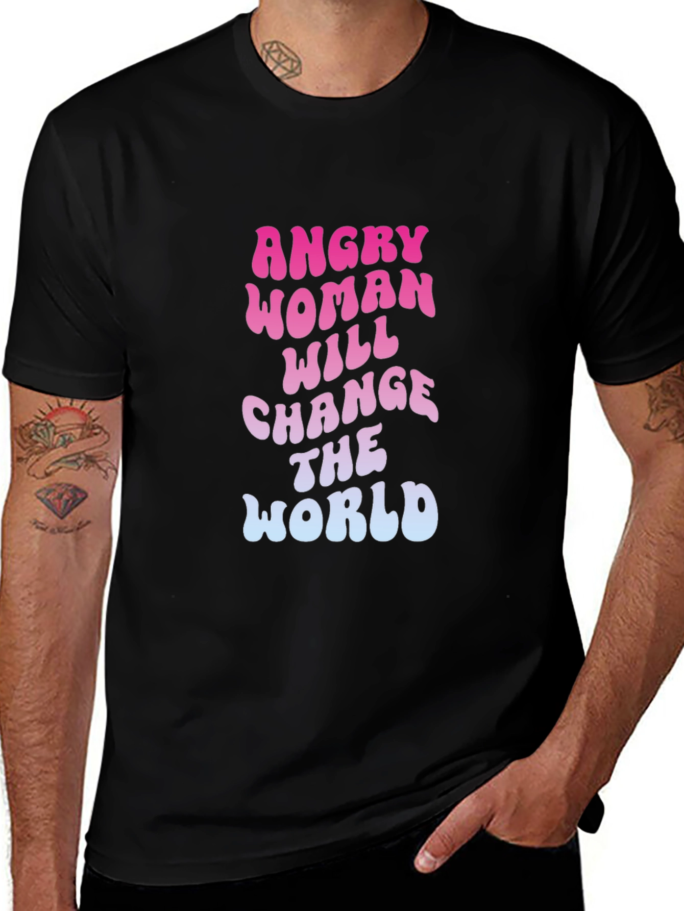 Variant 28 of Angry Woman Will Change The World Graphic Tee