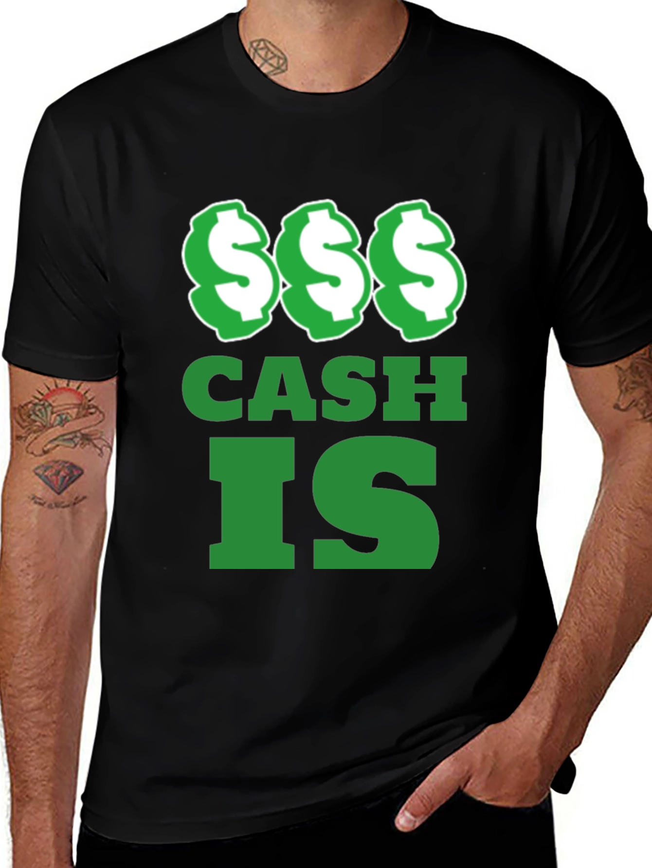 Variant 13 of Cash Is King T-Shirt | Bold Money Graphic Tee