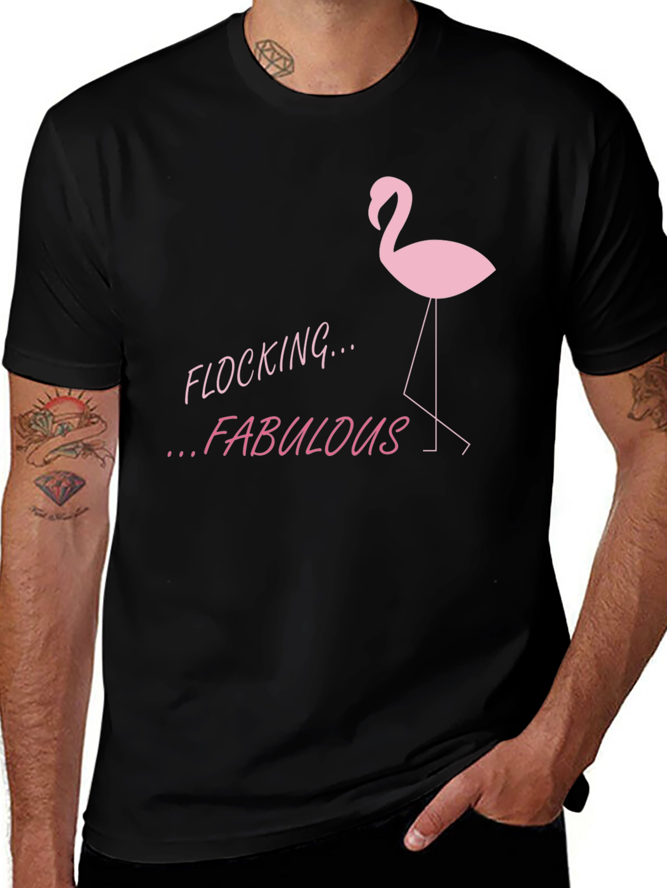 Variant 9 of Flocking Fabulous Flamingo Graphic Tee