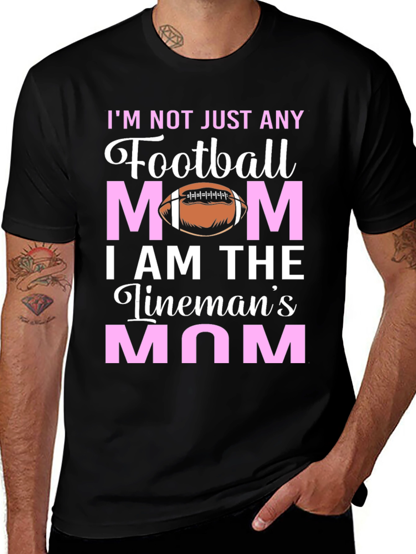 Variant 16 of Football Lineman's Mom T-Shirt