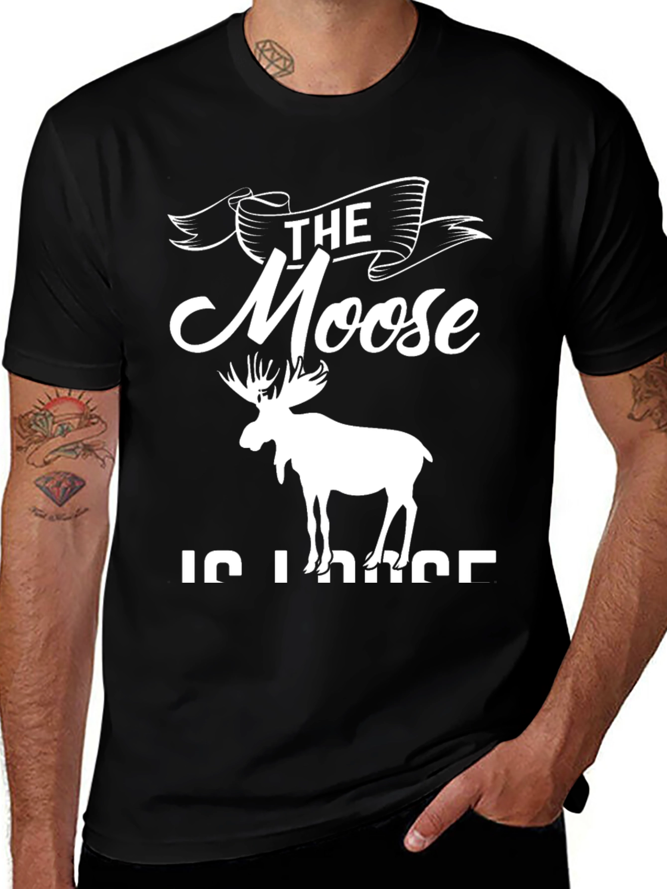 Variant 27 of The Moose Is Loose Graphic T-Shirt