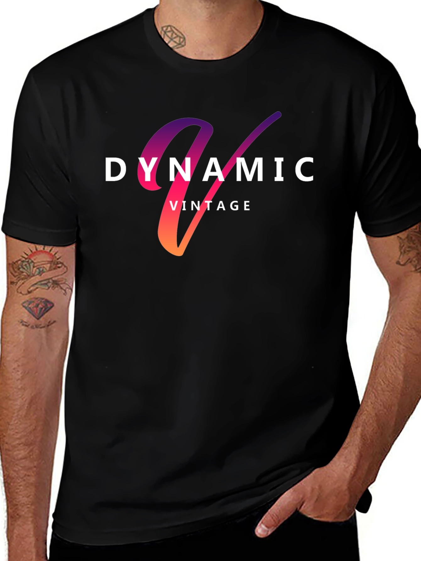 Dynamic Vintage Graphic Tee - Stylish Comfort