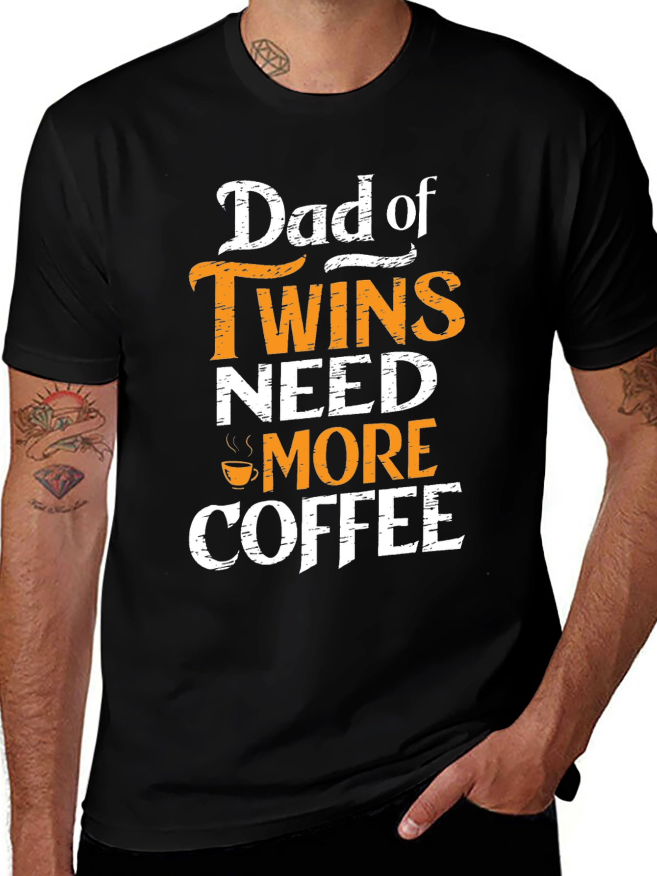 Variant 13 of Dad of Twins Coffee T-Shirt