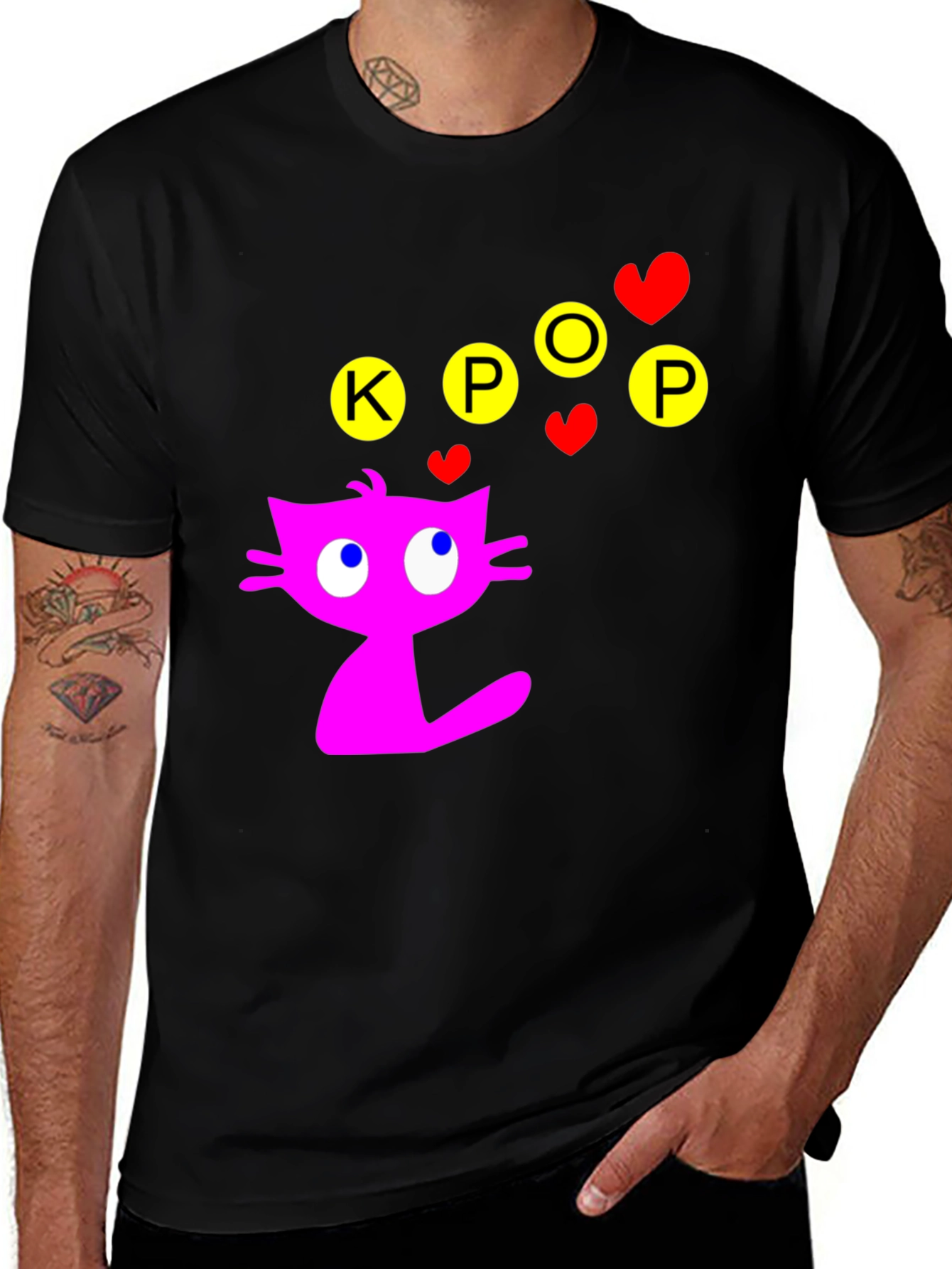 KPOP Cat T-Shirt - Cute & Stylish