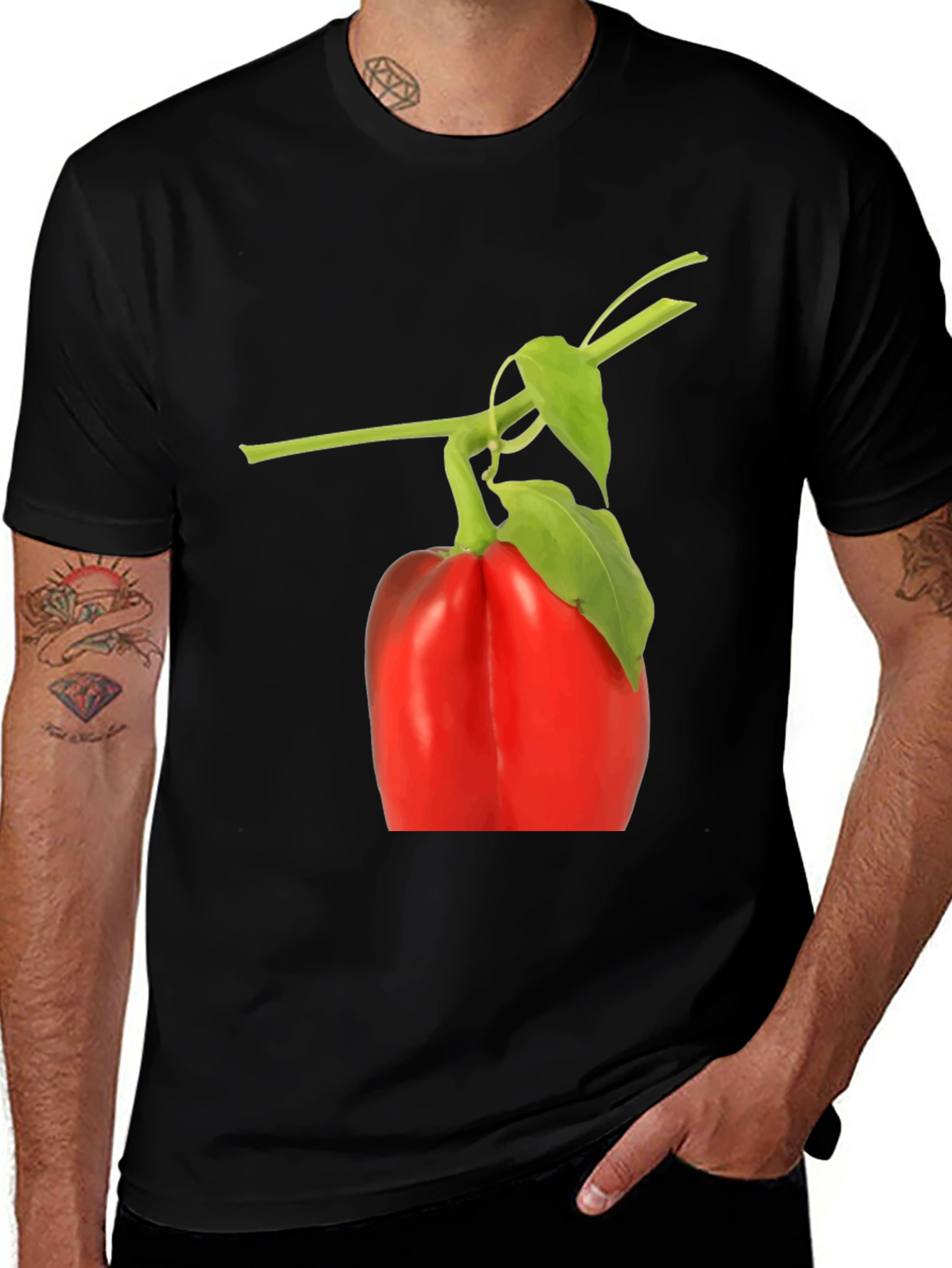 Pepper Graphic Tee - Unique Foodie Fashion