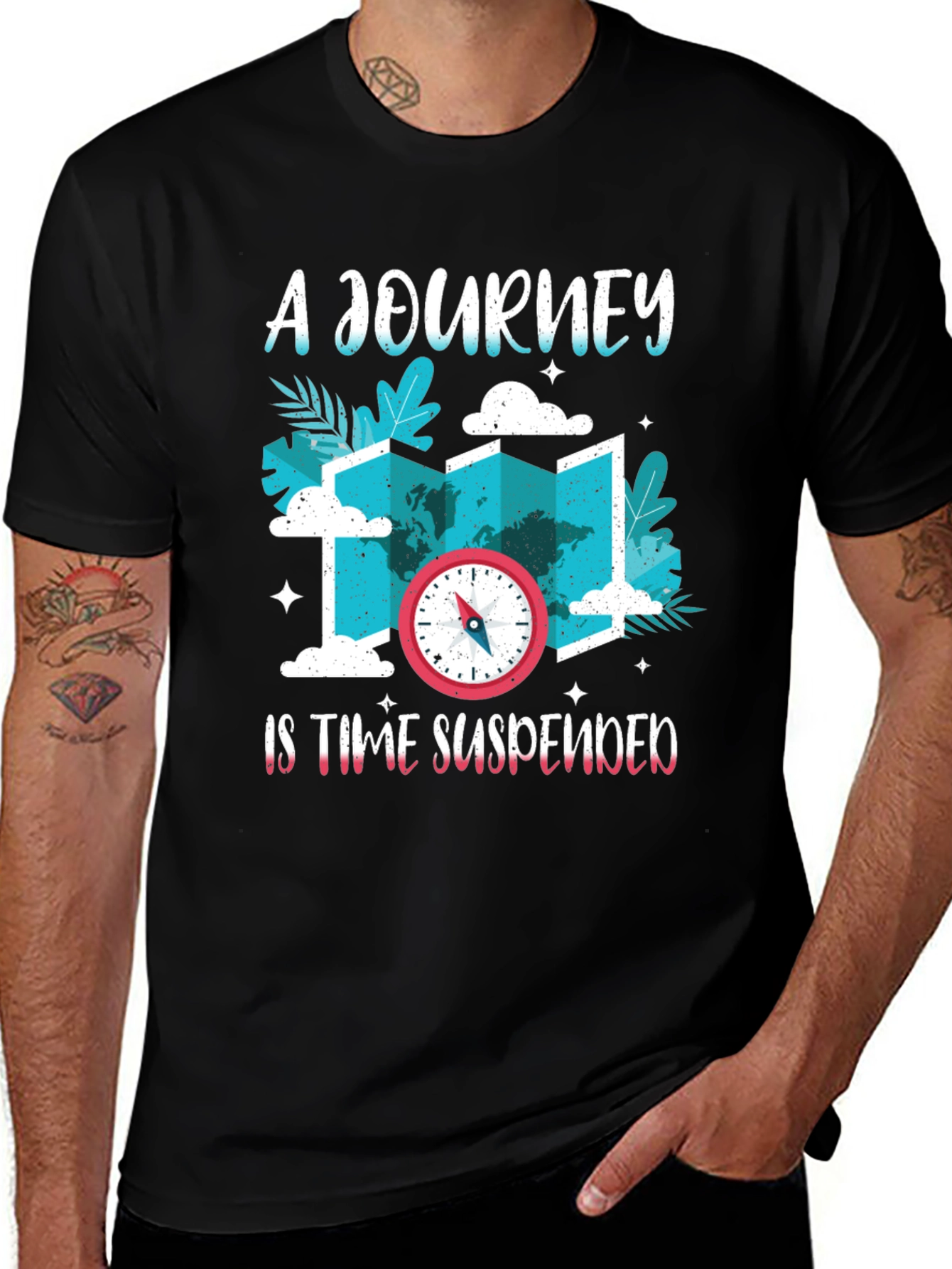 A Journey Is Time Suspended Graphic T-Shirt