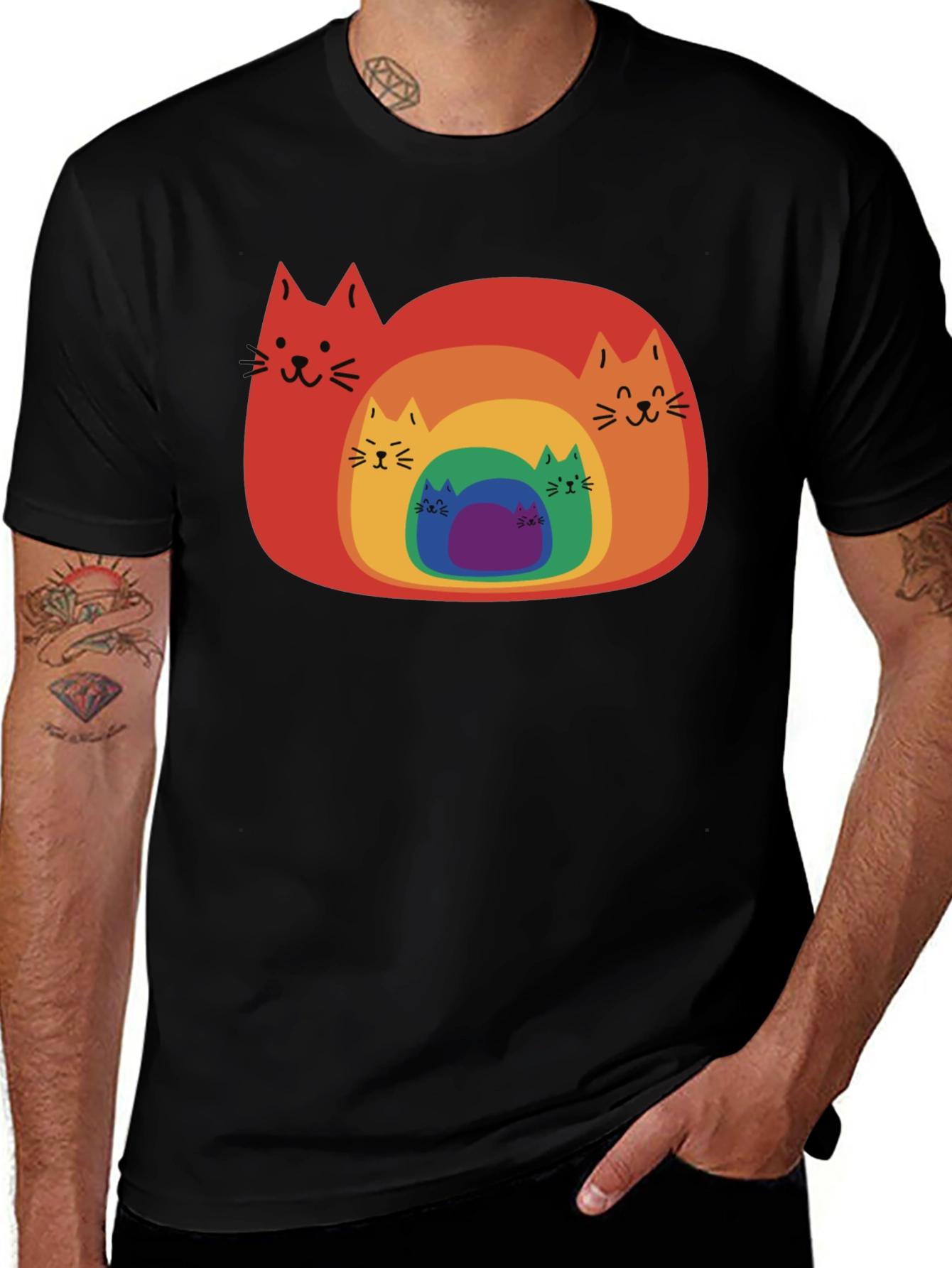 Variant 30 of Rainbow Cats T-Shirt - Unique Graphic Tee