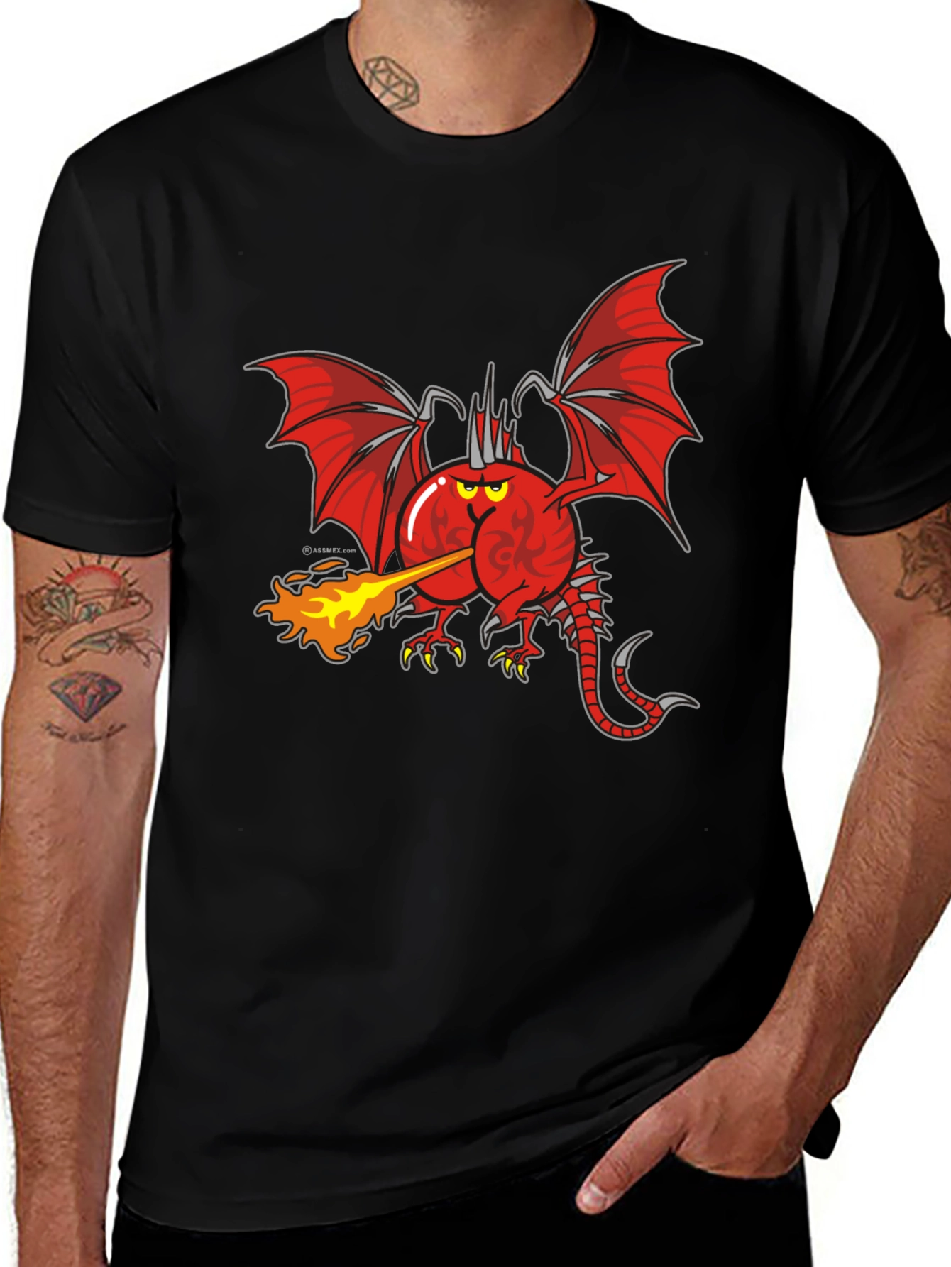 Variant 3 of Fiery Dragon Graphic Tee