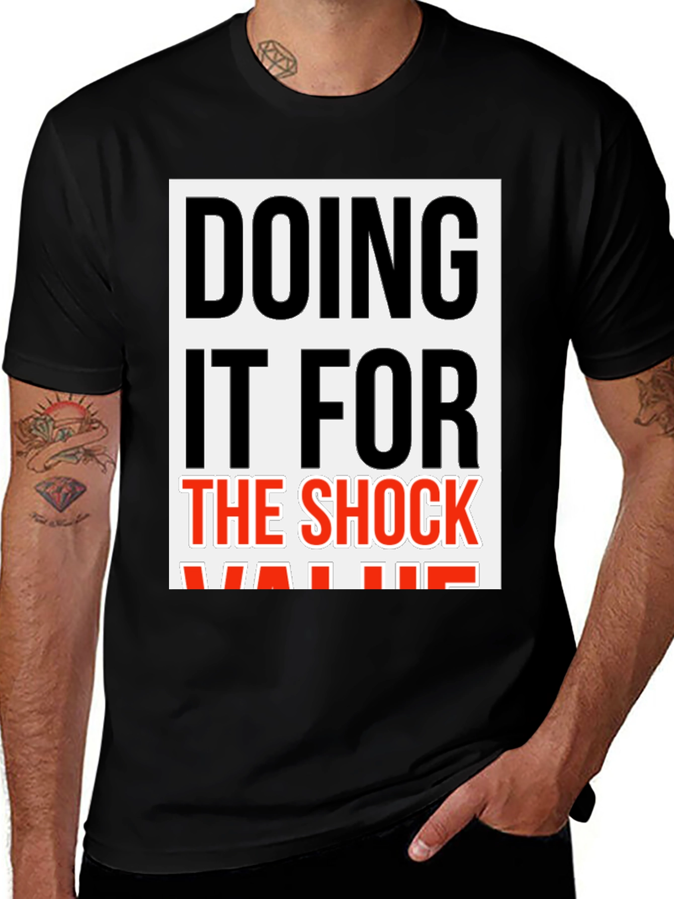 Shock Value T-Shirt: Edgy Statement Tee