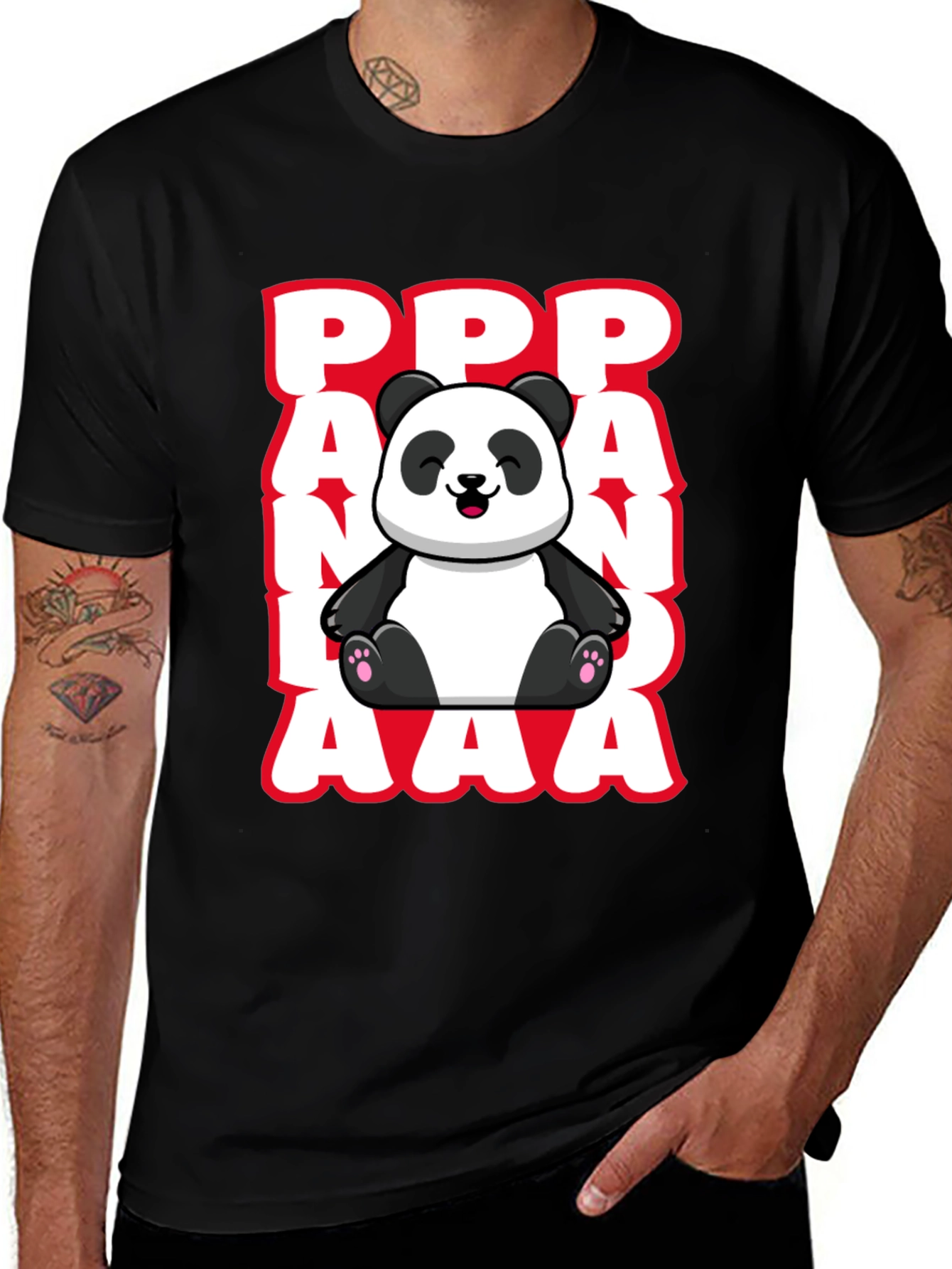 Variant 10 of Cute Panda T-Shirt - PPP AAA Design