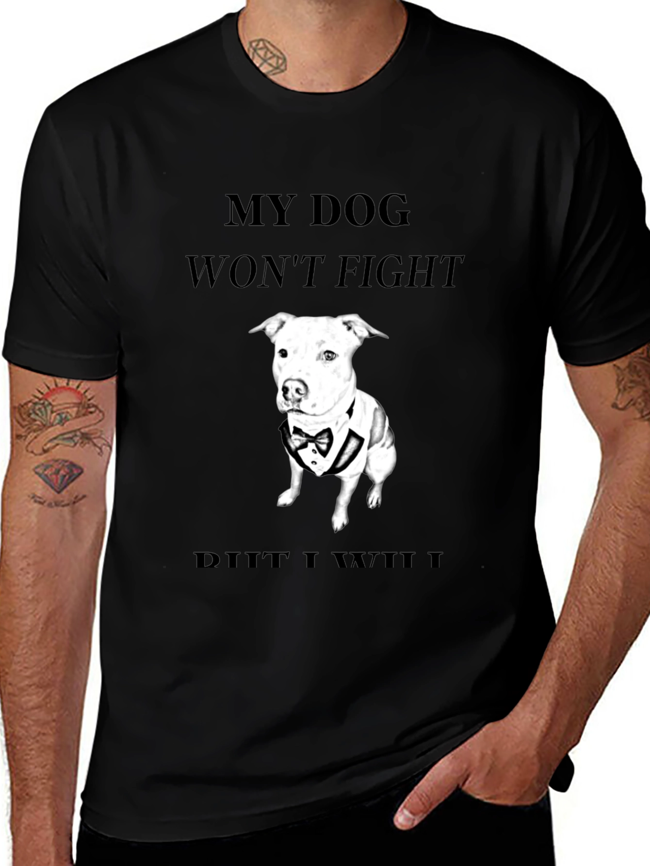 My Dog Won't Fight T-Shirt