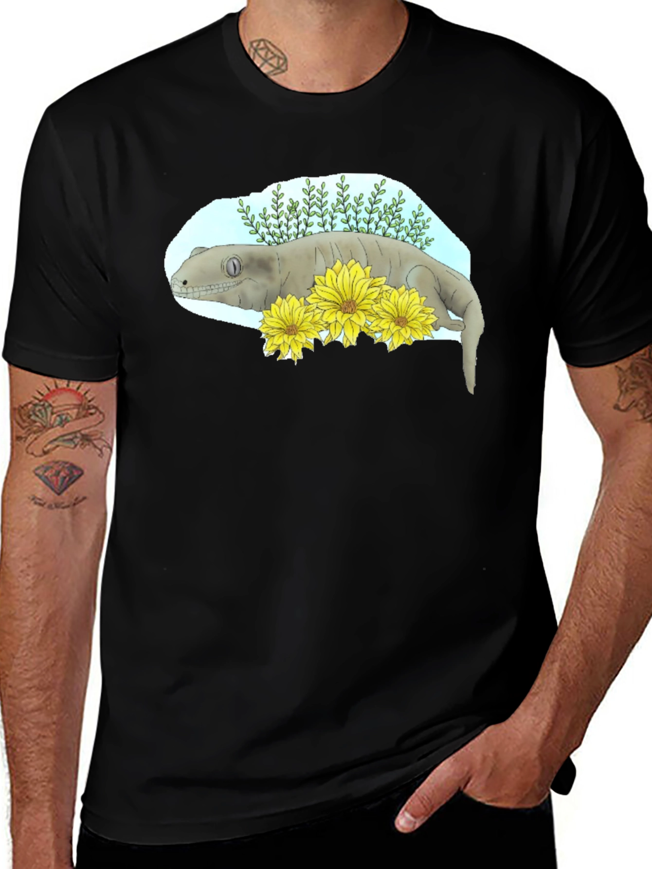 Variant 15 of Crested Gecko Graphic Tee - Unique Reptile Lover's Shirt