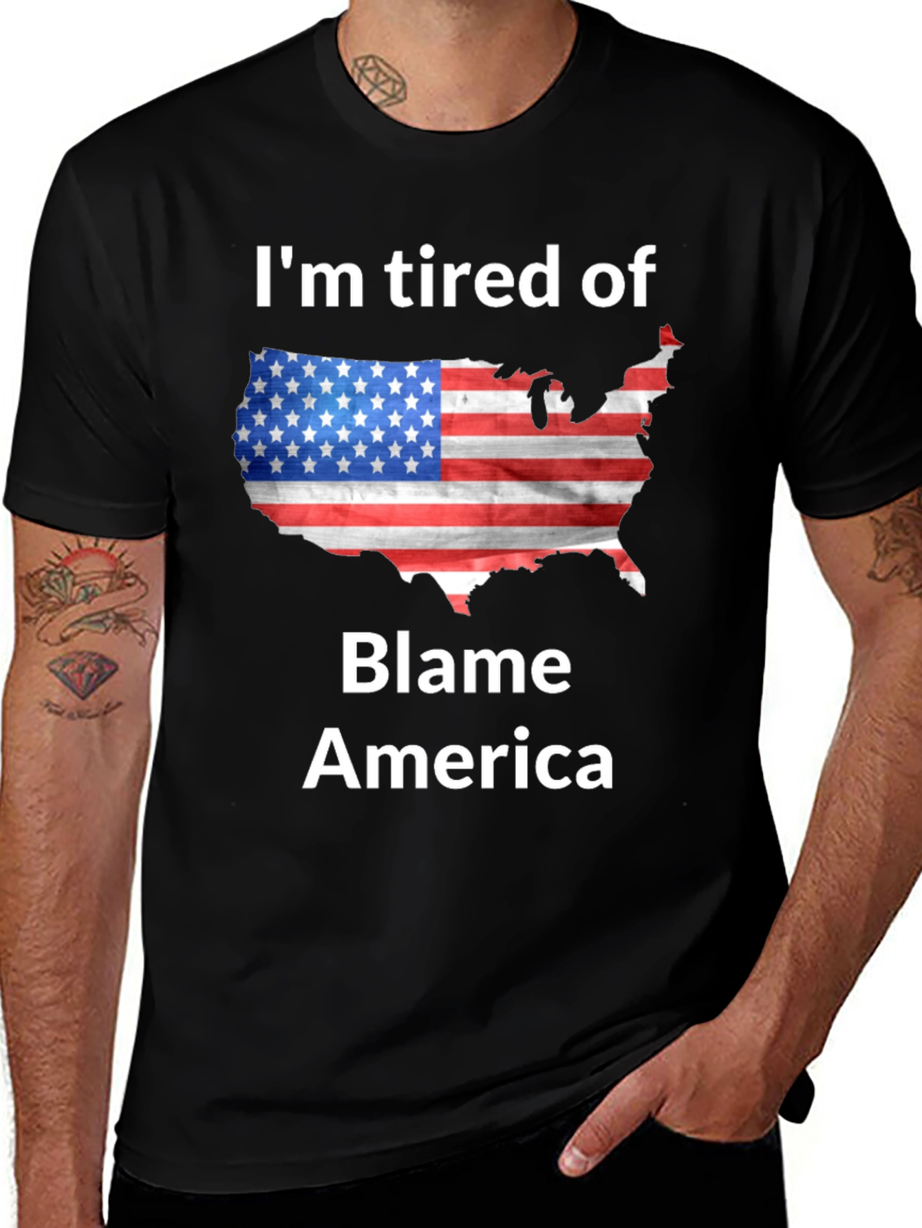 Variant 27 of I'm Tired of Blame America T-Shirt