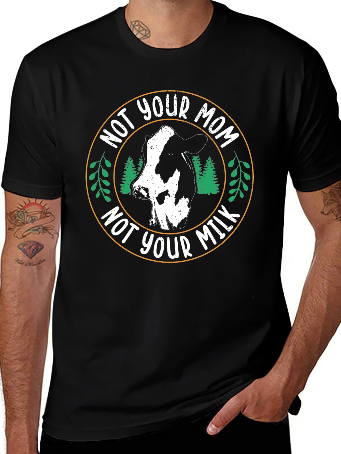 Variant 5 of Vegan T-Shirt - Not Your Mom, Not Your Milk