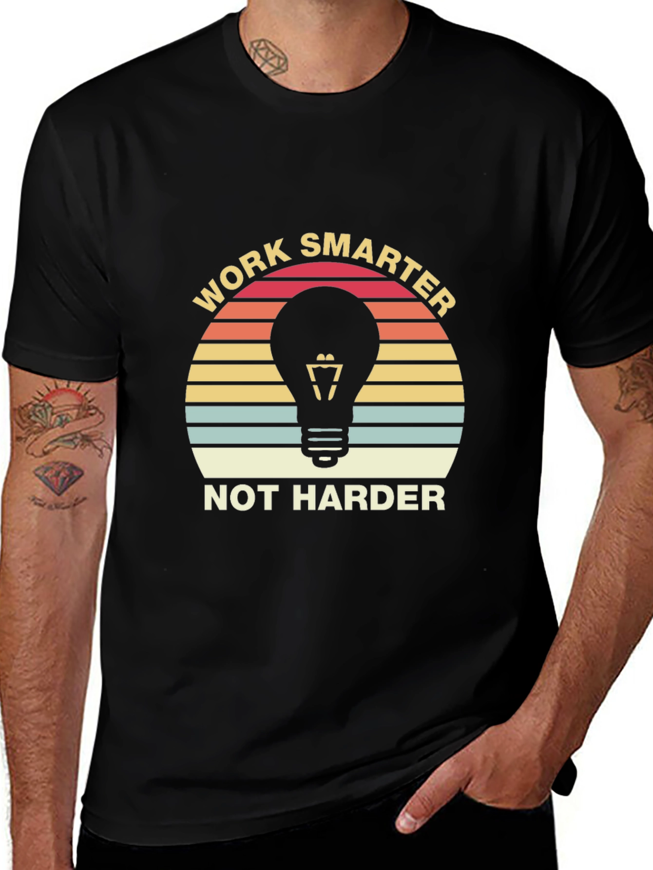 Variant 18 of Work Smarter T-Shirt - Retro Style