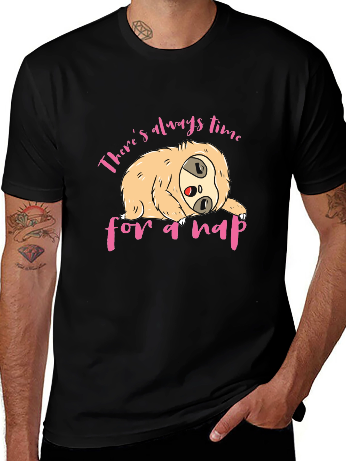 Variant 3 of Nap Time Sloth T-Shirt Funny Sleep Tee