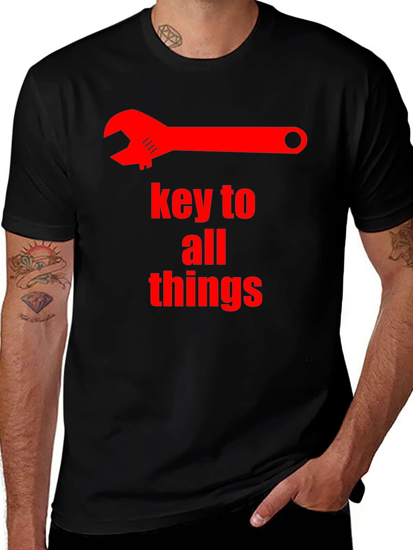 Variant 27 of Key To All Things Graphic Tee - Black