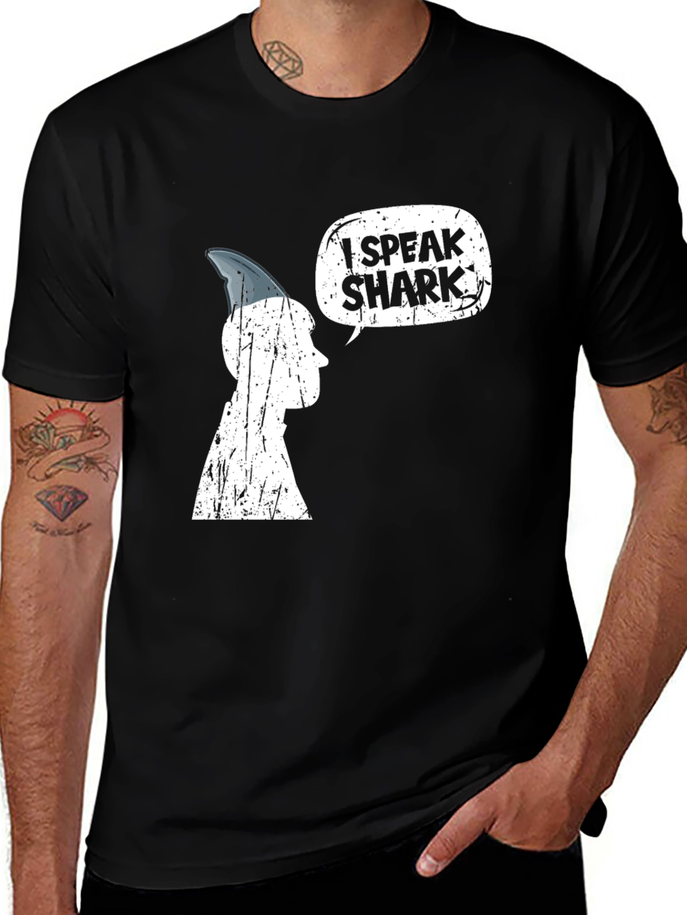 I Speak Shark T-Shirt - Novelty Graphic Tee