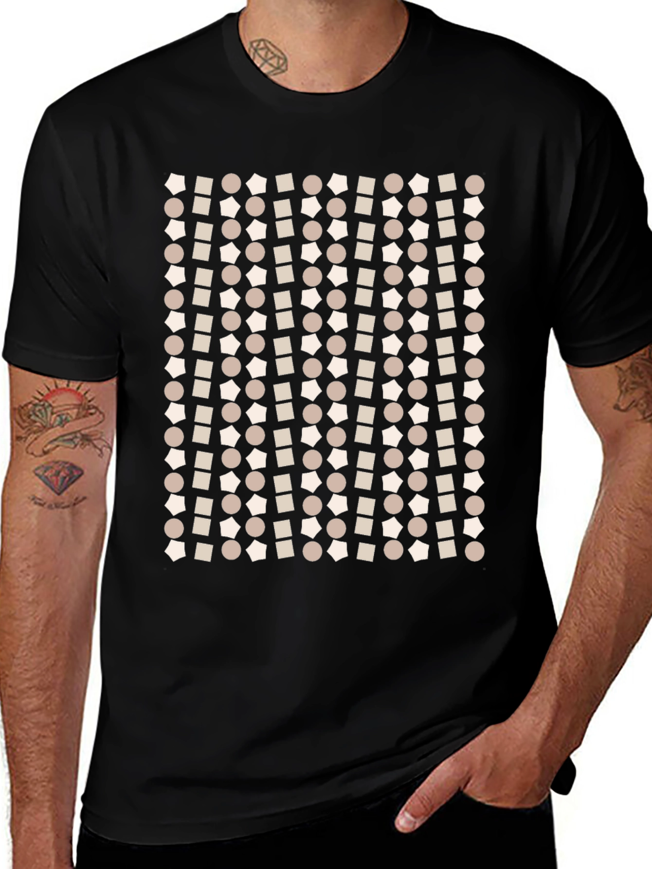 Variant 26 of Geometric Pattern T-Shirt - Modern Print Tee