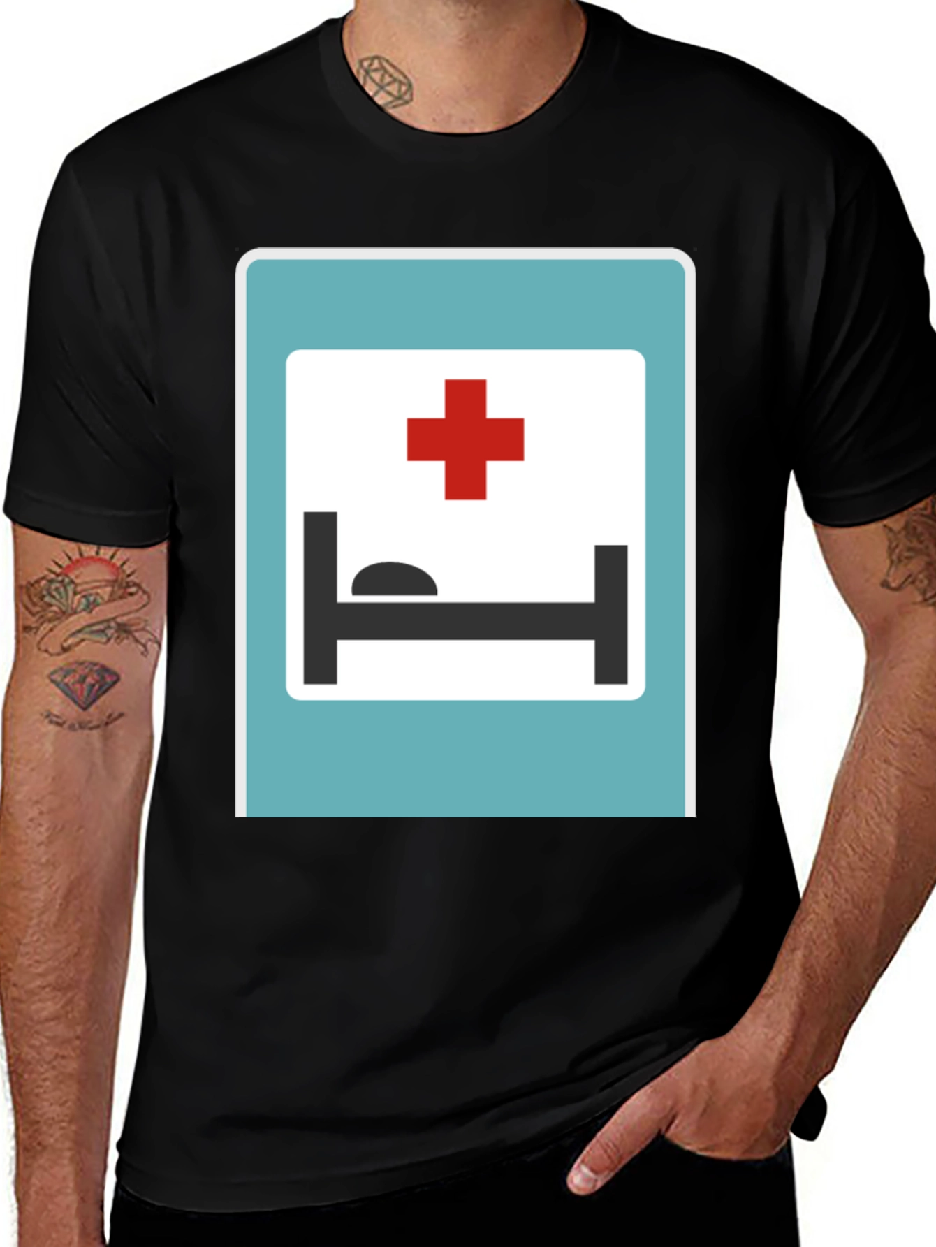 Variant 18 of Hospital Sign Graphic T-Shirt