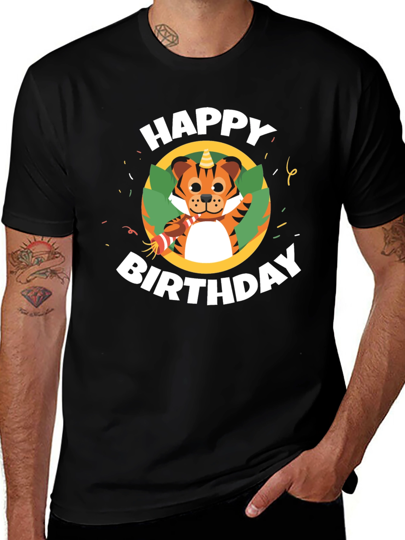 Variant 9 of Happy Birthday Tiger Graphic T-Shirt