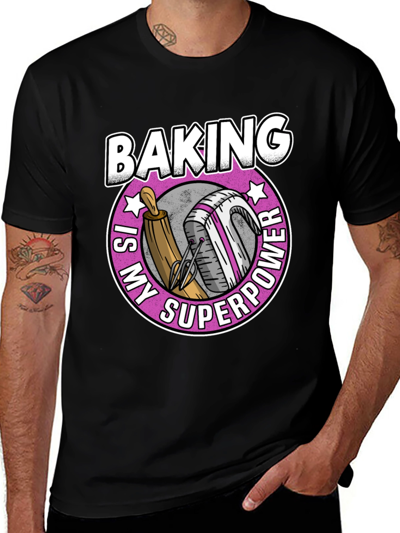 Black Baking Is My Superpower T-Shirt main image