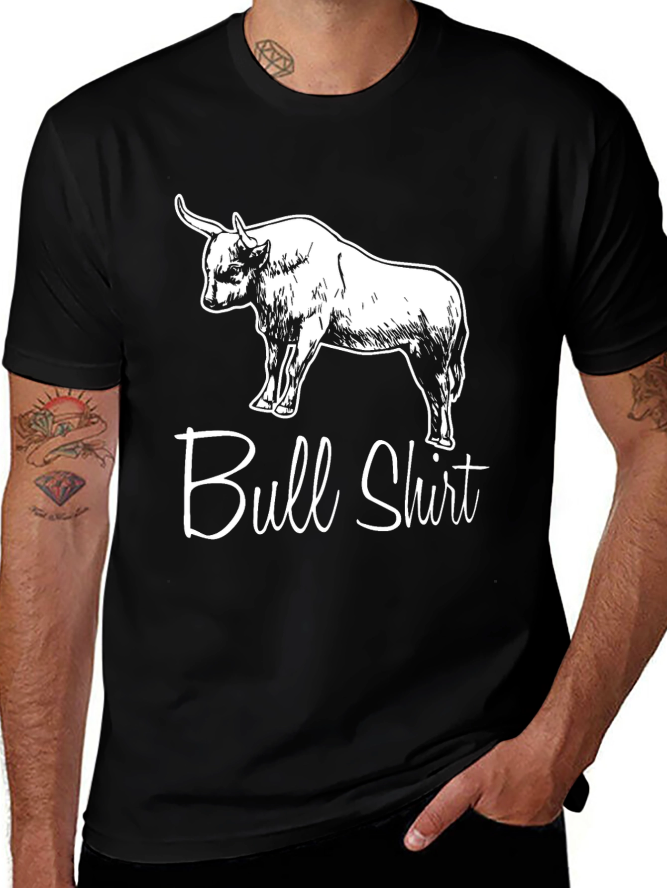 Variant 28 of Bull Shirt Graphic Tee - Funny Animal T-Shirt